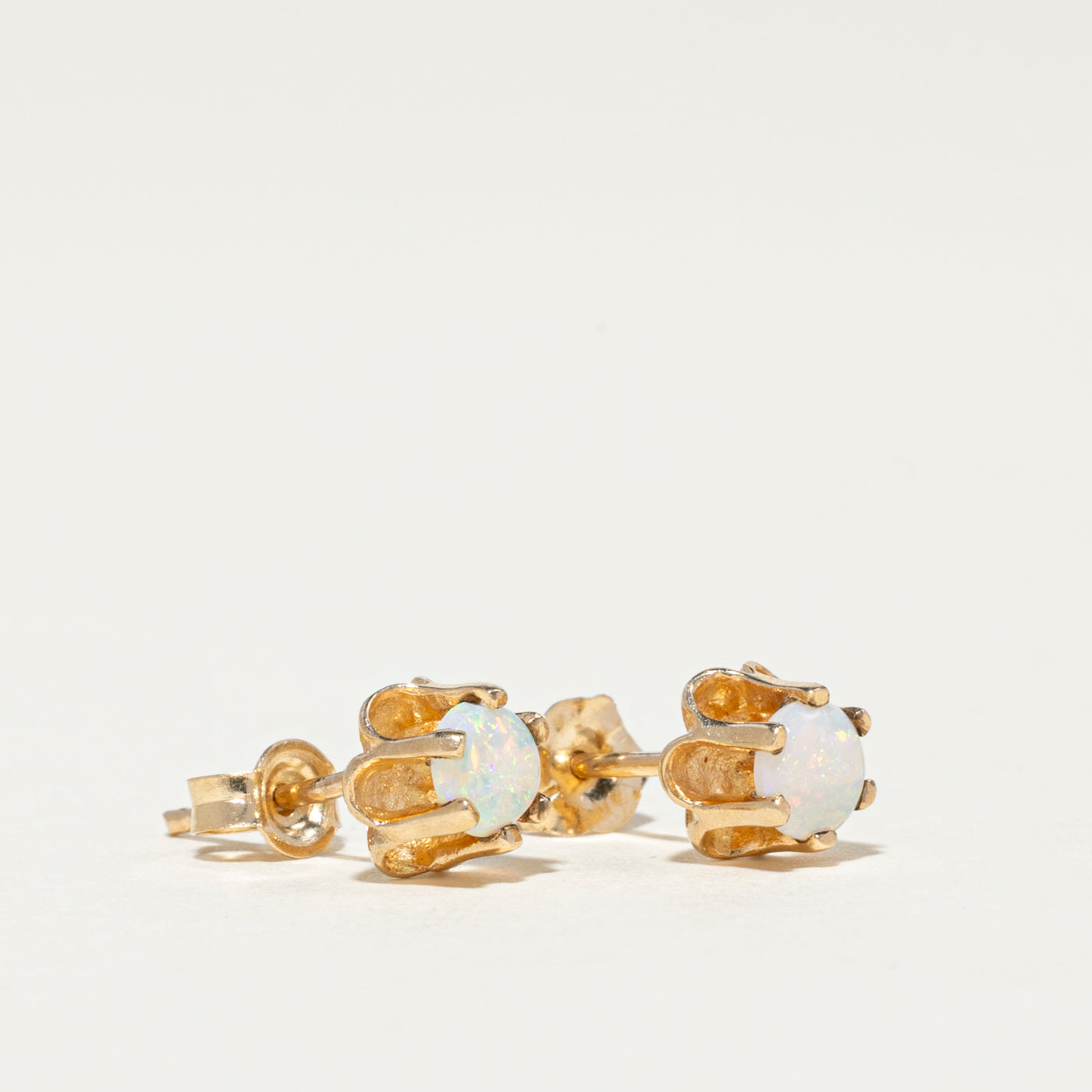 10K Opal Stud Earrings | 0.36ctw