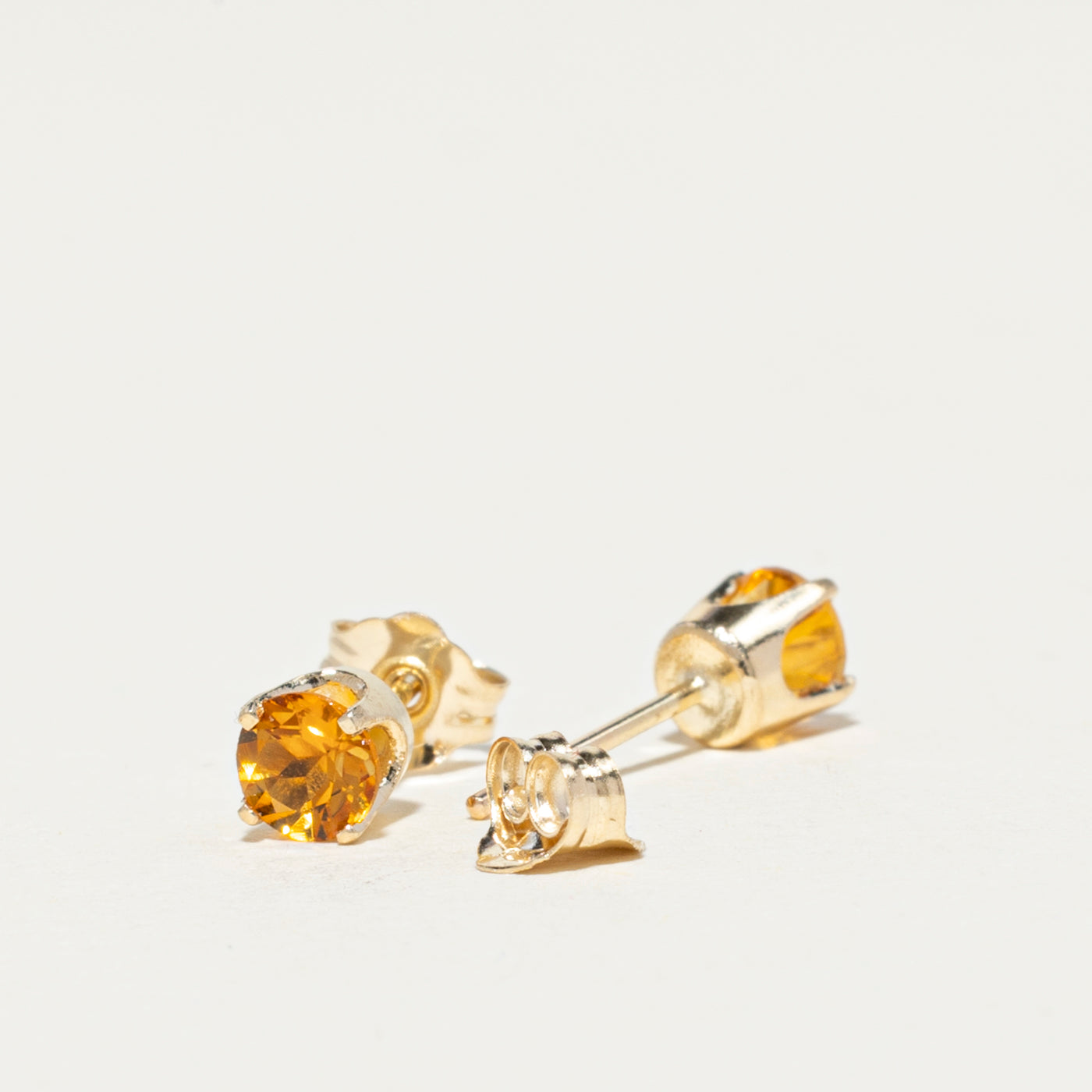 14K Citrine Stud Earrings | 0.48ctw