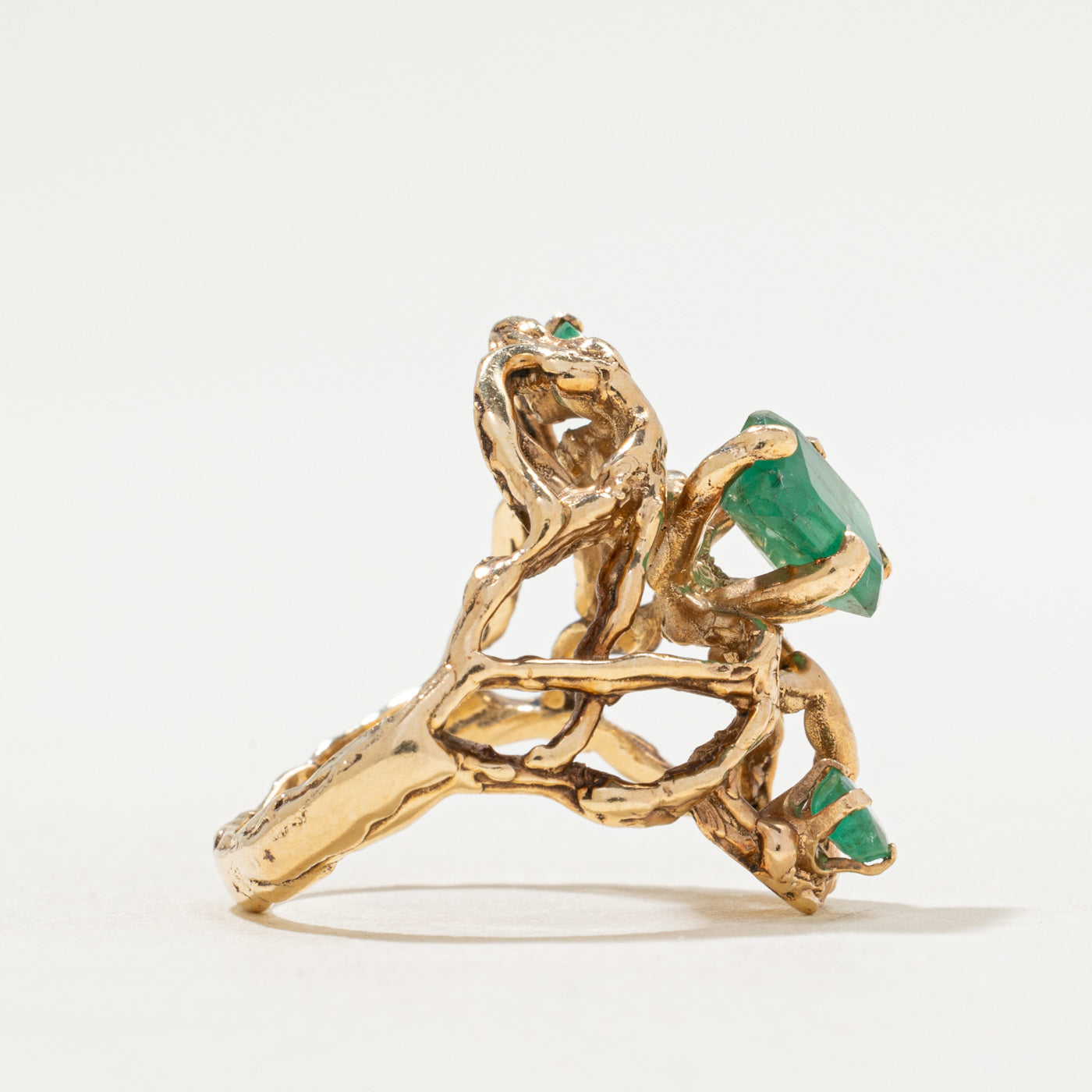 Bague cocktail émeraude | 1,28 ct | Taille 5
