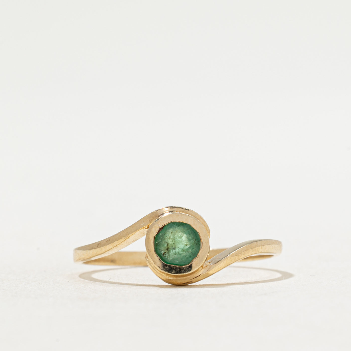Bague émeraude simple | 0,16 ct | Taille 7