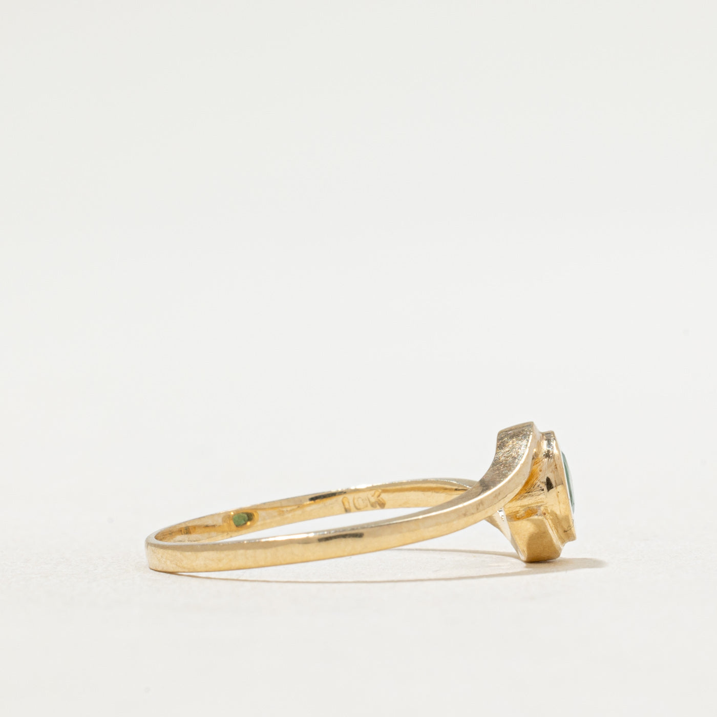 Bague émeraude simple | 0,16 ct | Taille 7