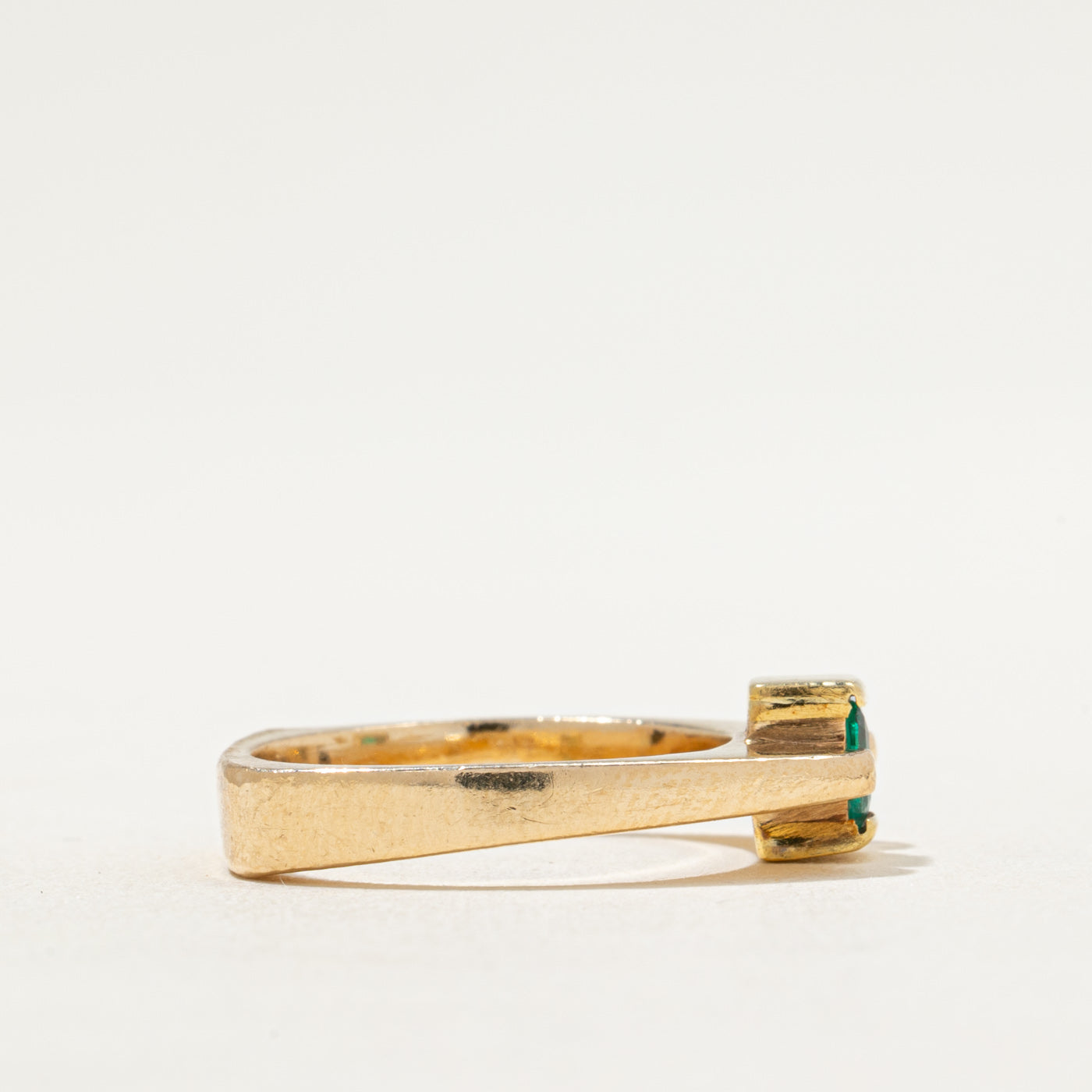 Bague émeraude à pierre unique | 0,26 ct | Taille 6,5