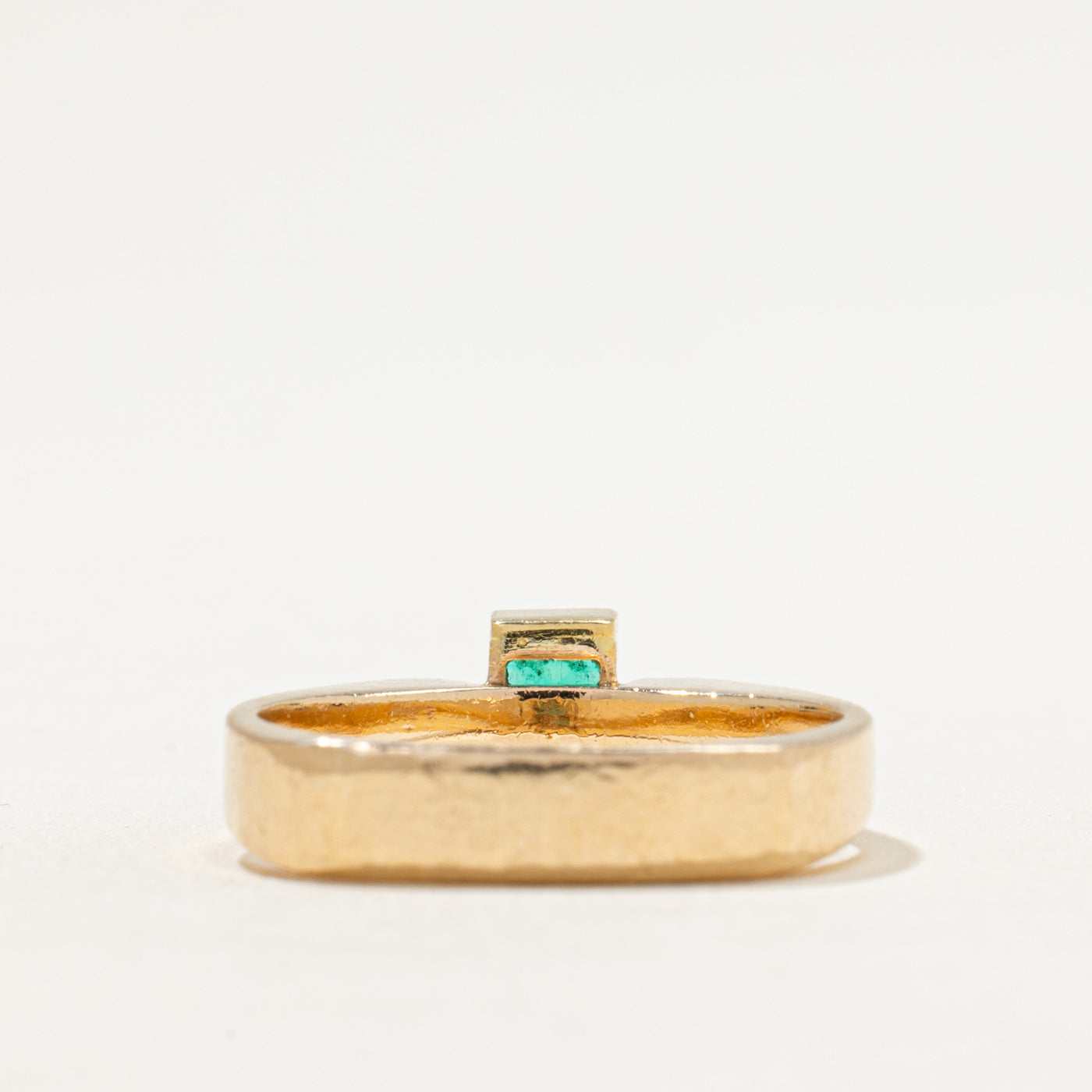 Bague émeraude à pierre unique | 0,26 ct | Taille 6,5