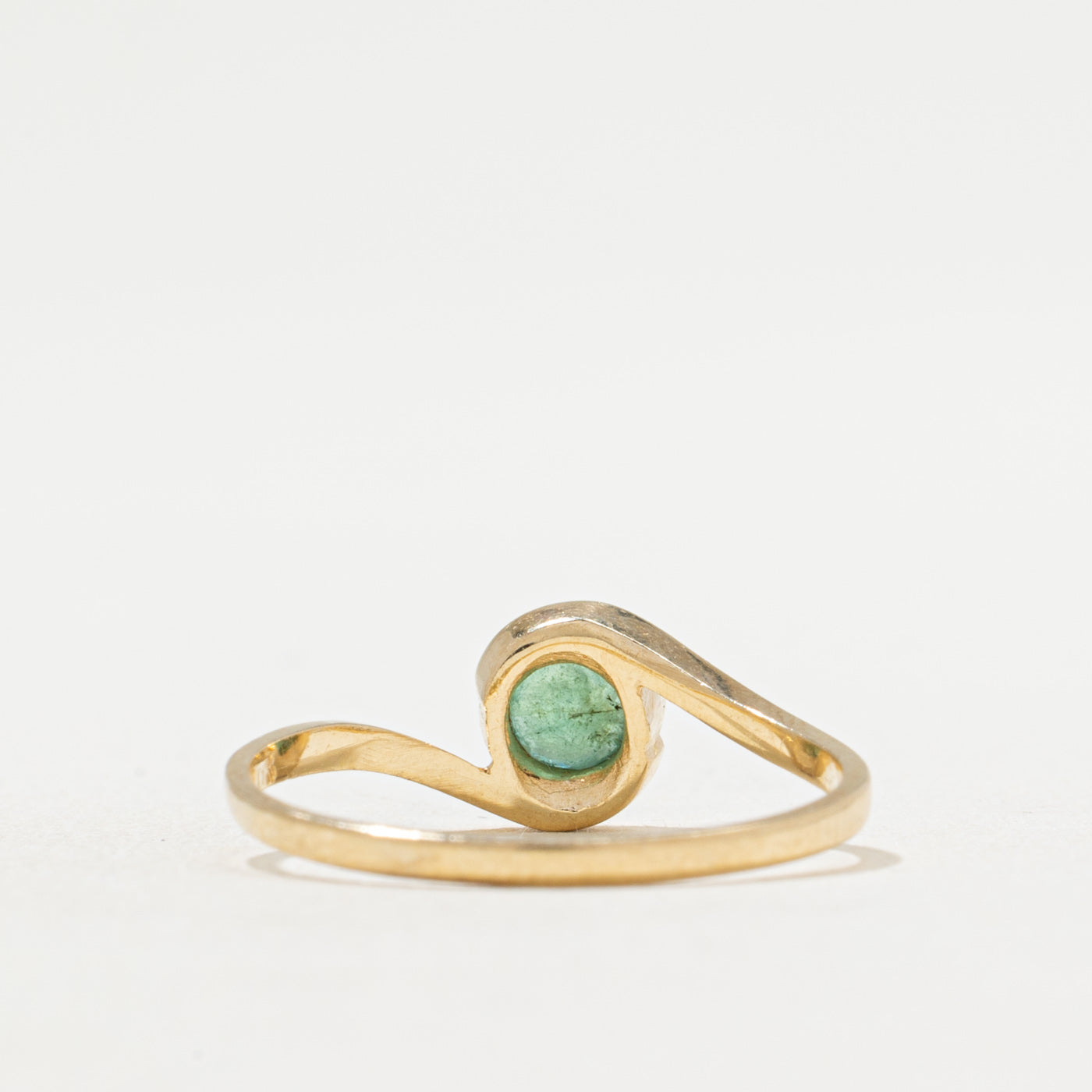 Bague émeraude simple | 0,16 ct | Taille 7
