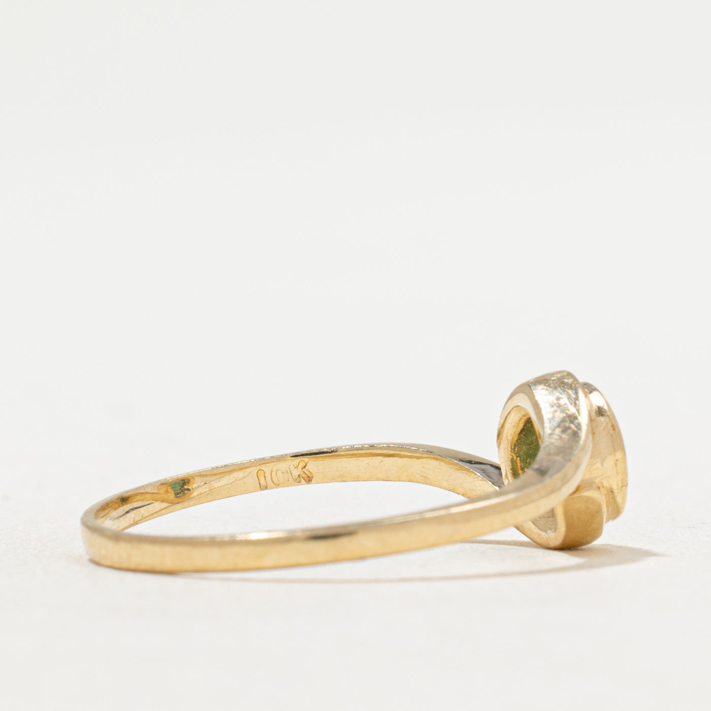 Bague émeraude simple | 0,16 ct | Taille 7