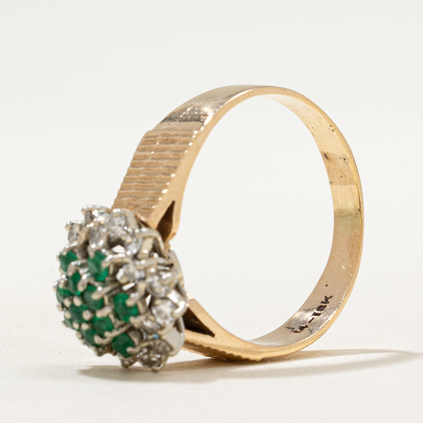 ***QC, 25 AVRIL, Bague DAYNE sertie d'émeraudes et de diamants | 0,50 ct, 0,36 ct | Taille 8