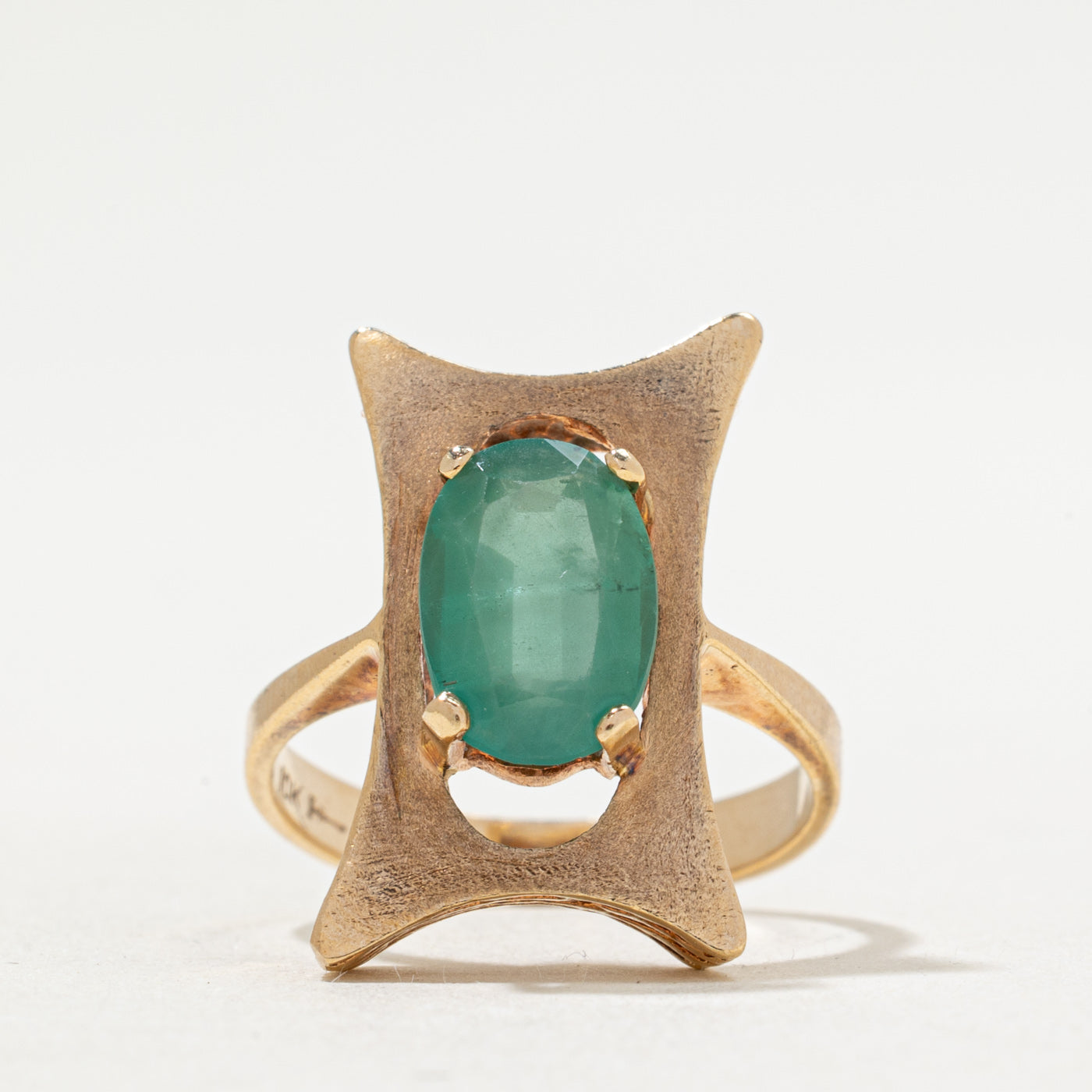 Bague émeraude unique | 1,50 ct | Taille 6