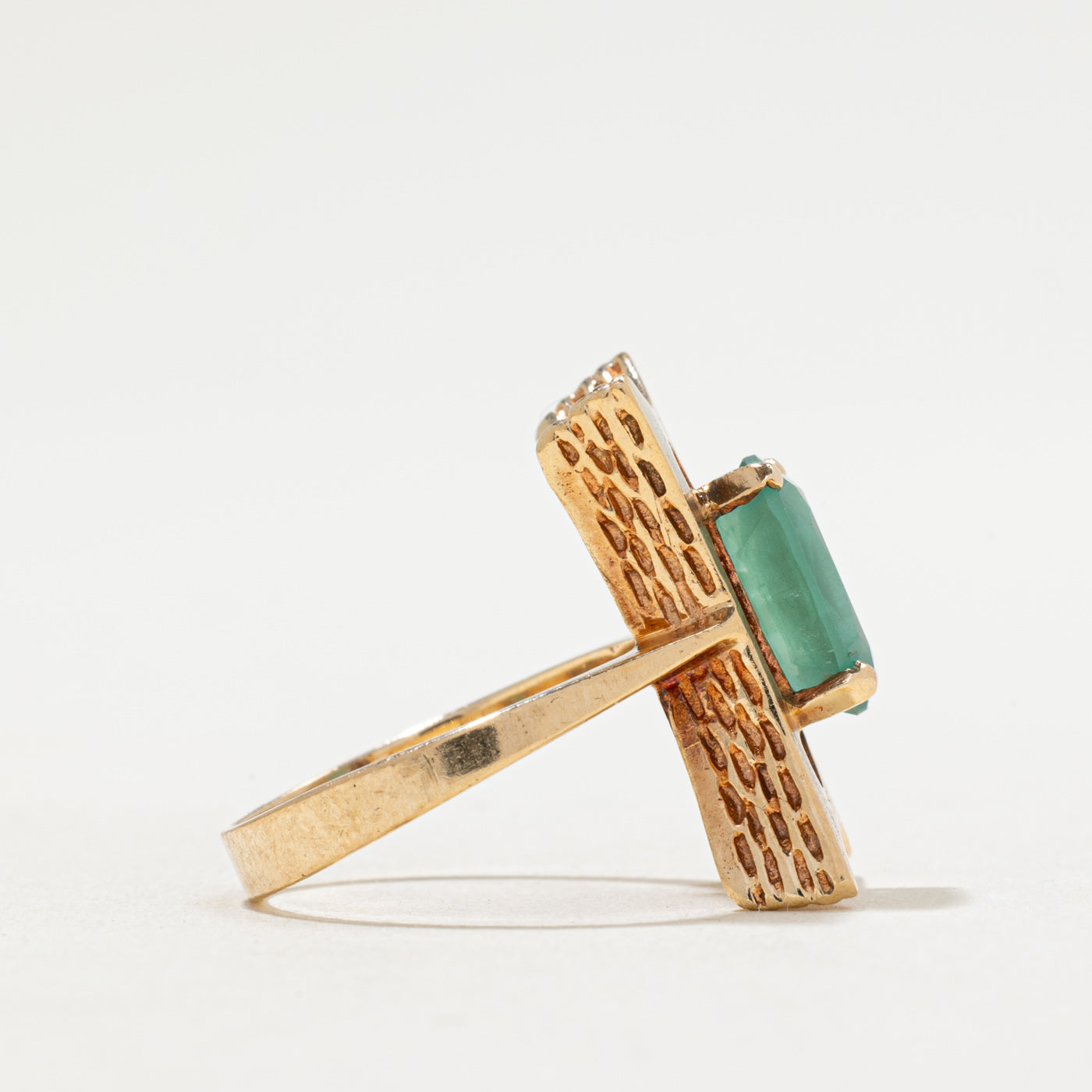 Bague émeraude unique | 1,50 ct | Taille 6