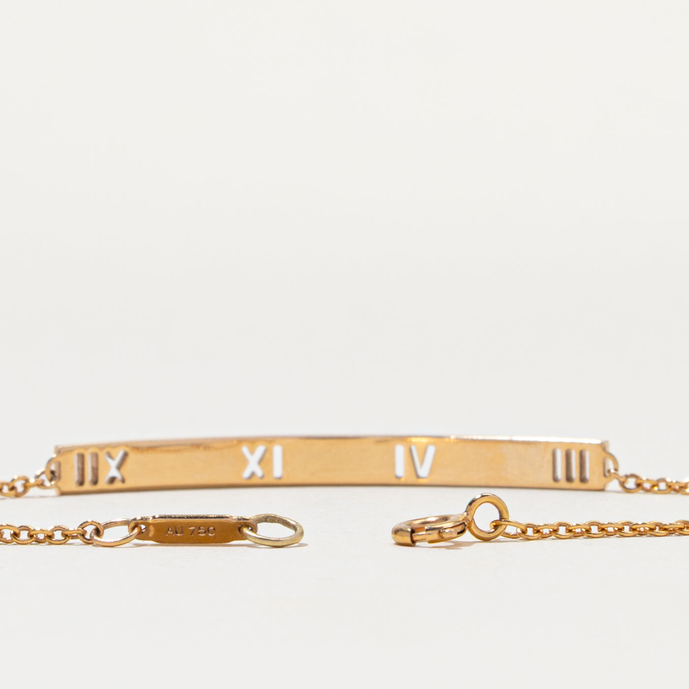 'Tiffany & Co' Atlas Piereced Bar Bracelet | 0.03ctw | 6.5"