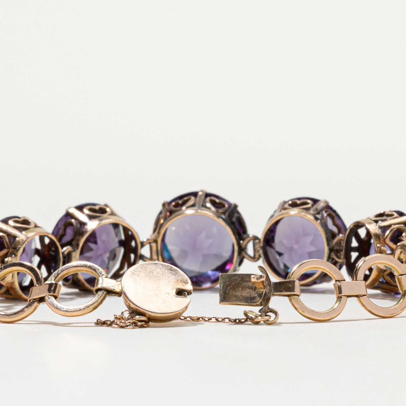 14K Synthetic Sapphire Bracelet | 34.00ctw | 6"