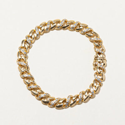 18k Diamond Infinity Link Bracelet | 0.95ctw | 7.5