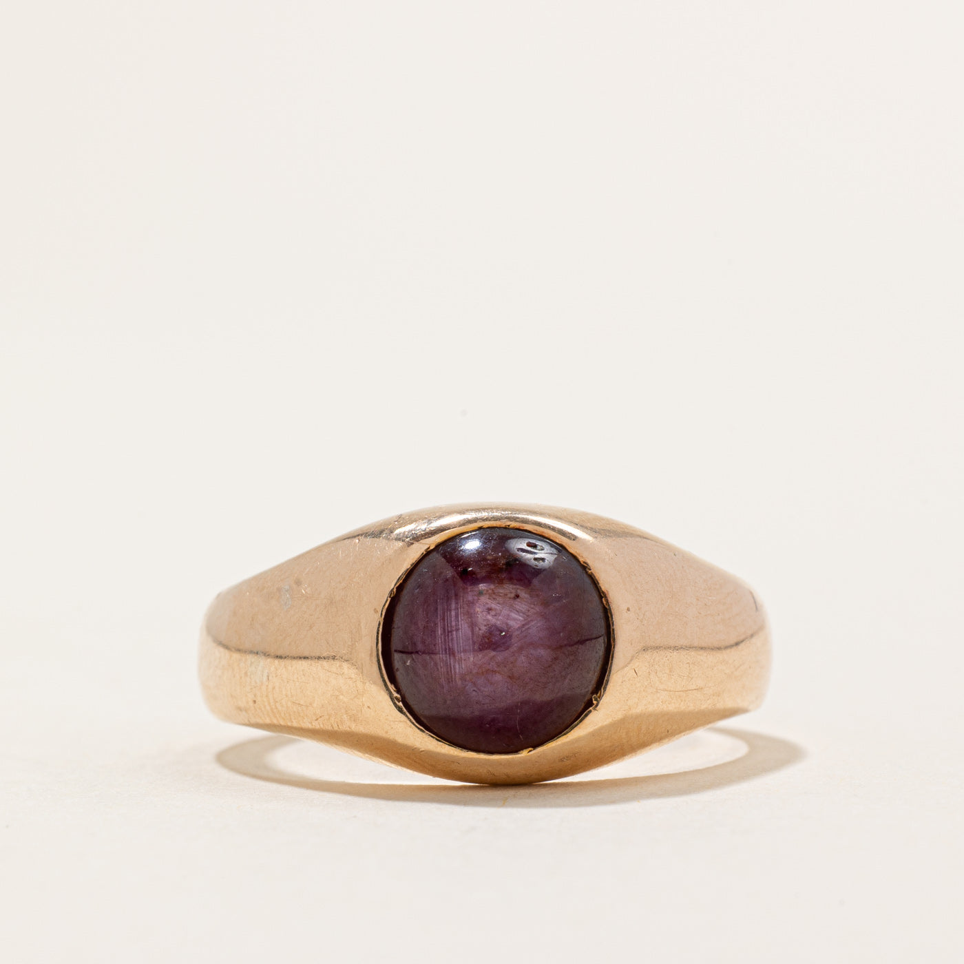 Solitaire Star Ruby Ring| 4.60ct | SZ 10.5