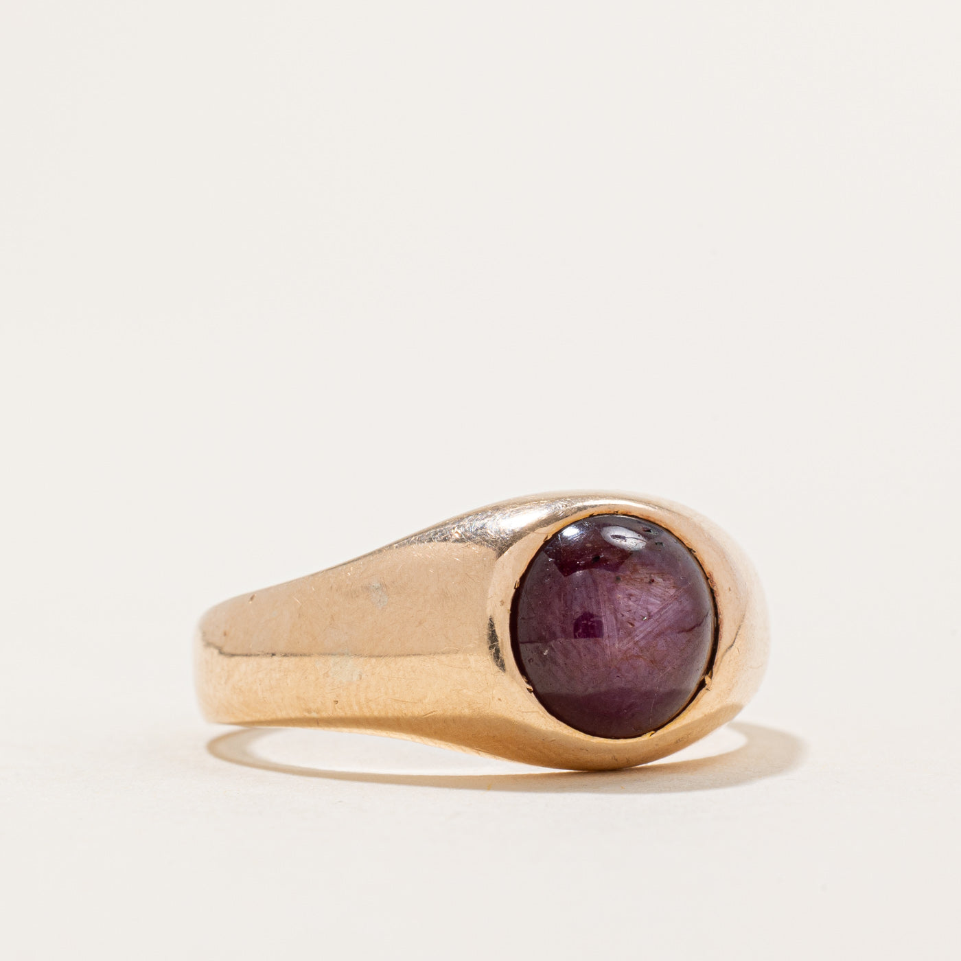 Solitaire Star Ruby Ring| 4.60ct | SZ 10.5