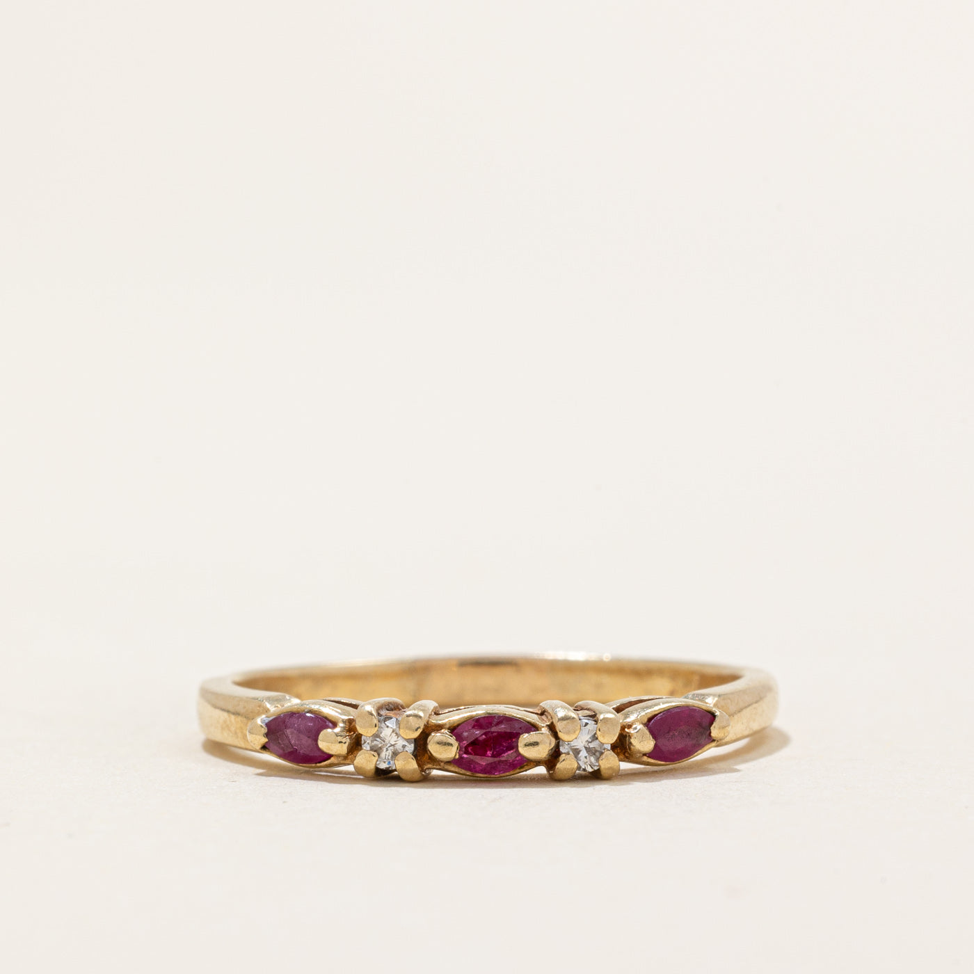 Ruby & Diamond Ring | 0.18ctw, 0.05ctw | SZ 8.75