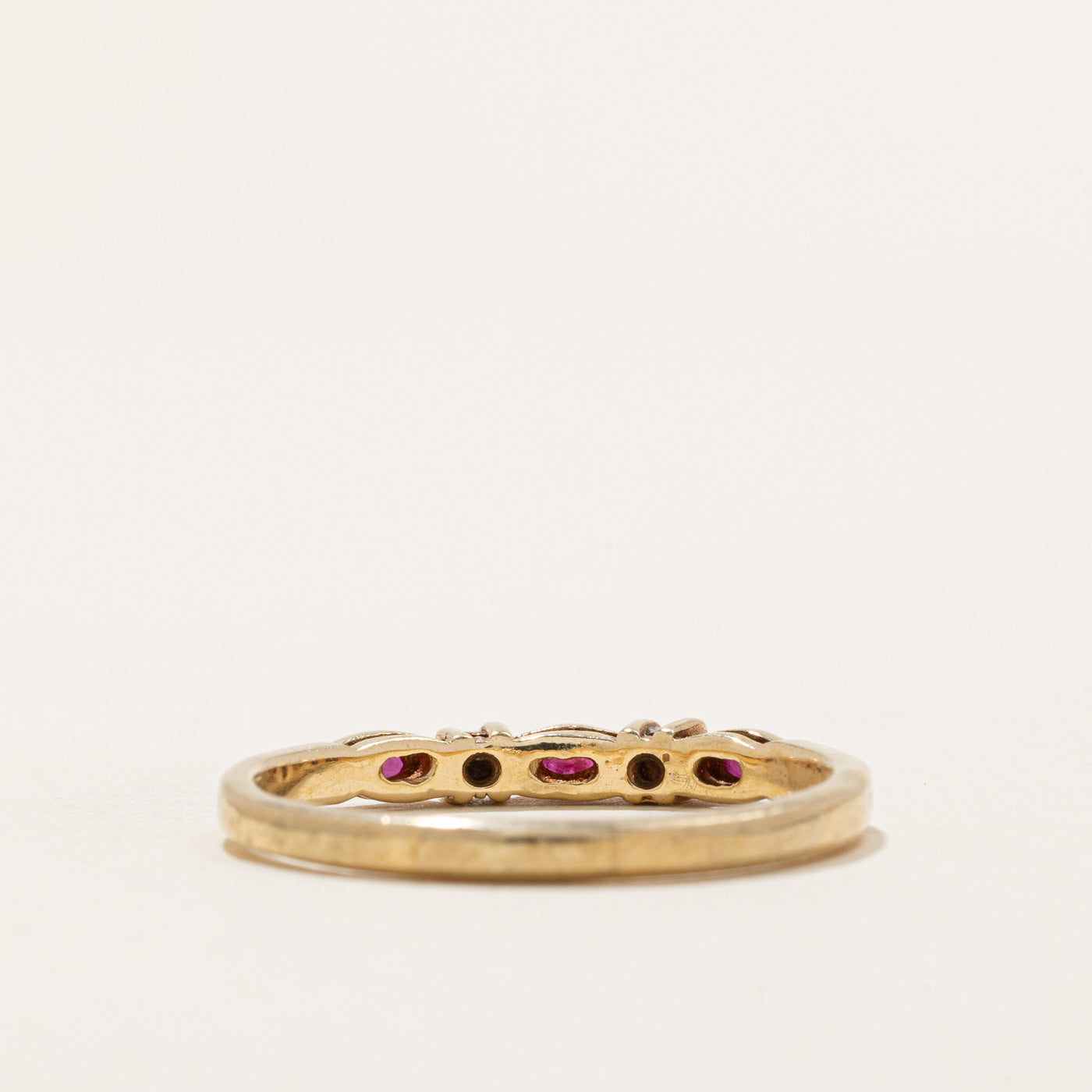 Ruby & Diamond Ring | 0.18ctw, 0.05ctw | SZ 8.75