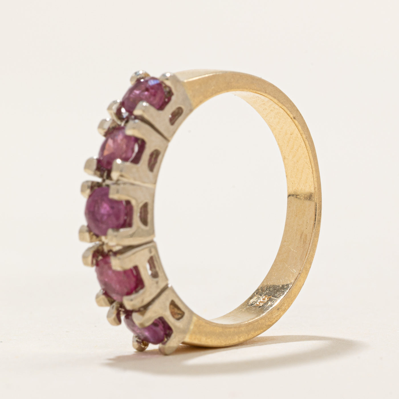 Five Stone Ruby Ring | 0.75ctw | SZ 6.75