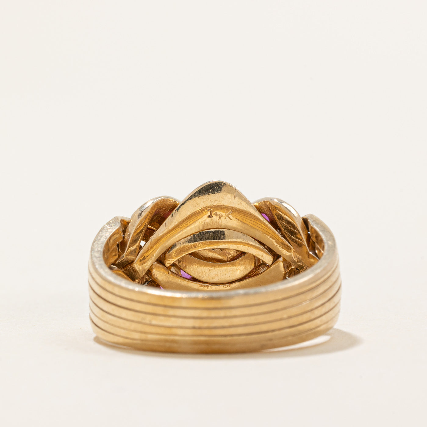 Bague puzzle en rubis | 0,08 ct | Taille 6,5