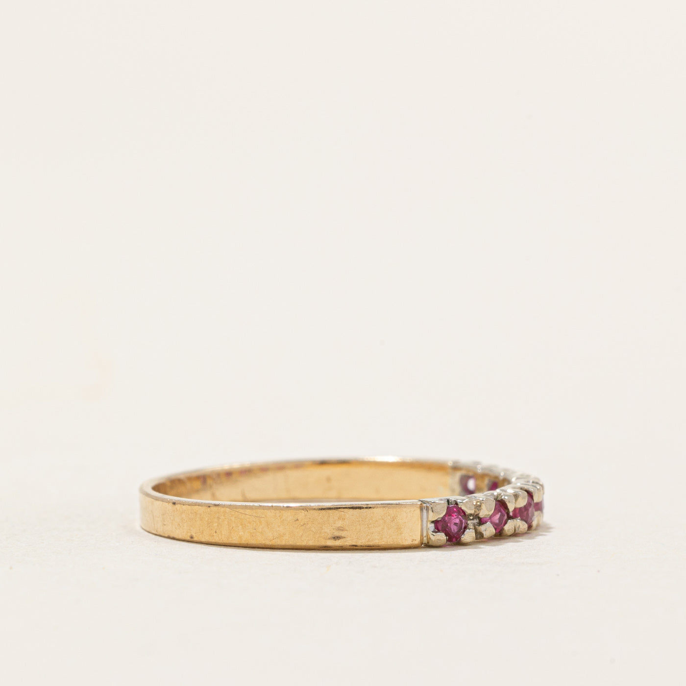 Semi Eternity Ruby Band | 0.07ctw | SZ 6.5
