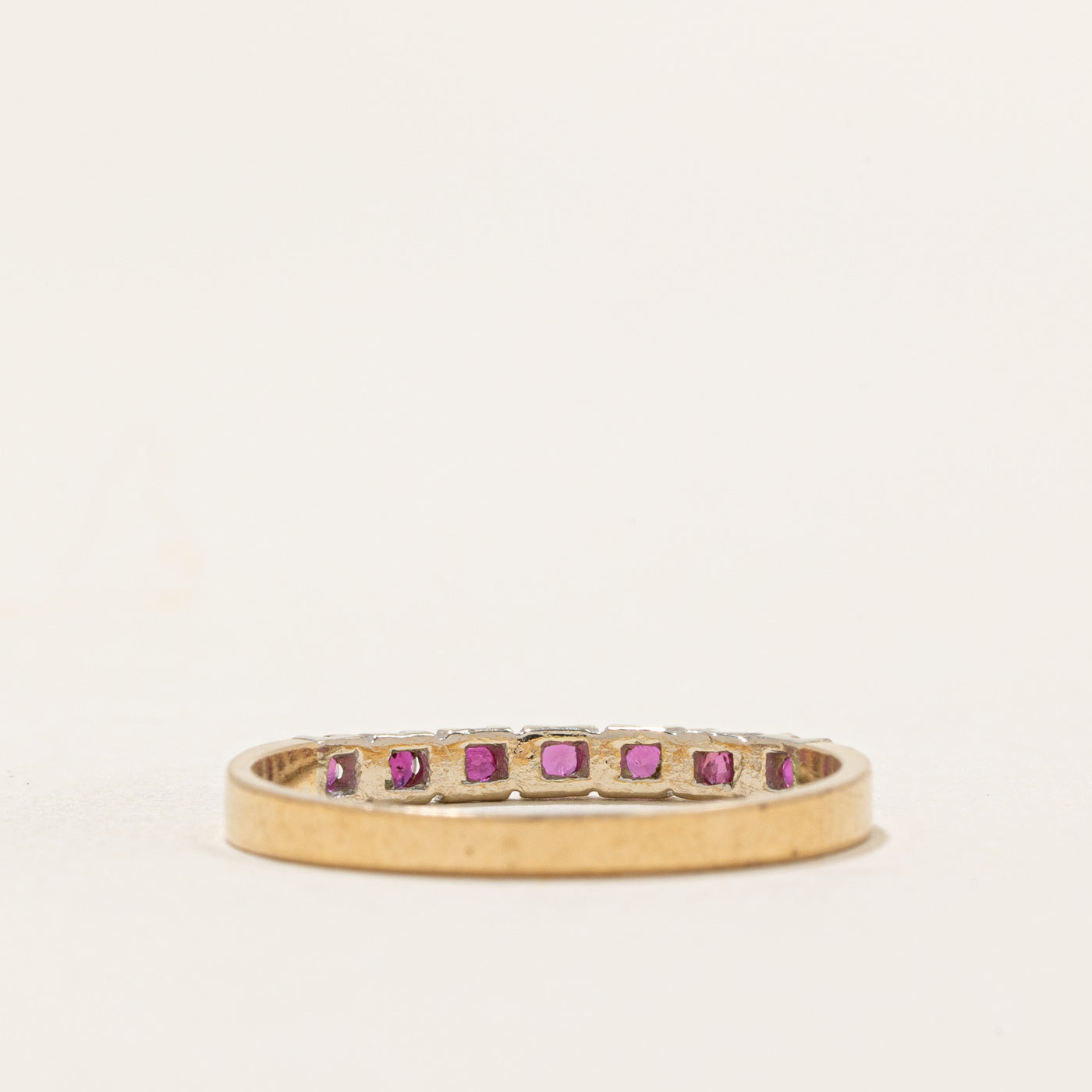 Semi Eternity Ruby Band | 0.07ctw | SZ 6.5
