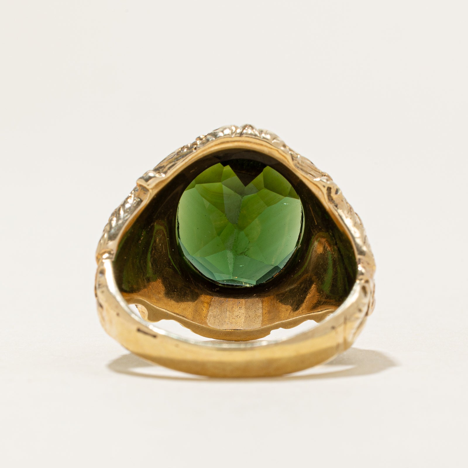 Green Tourmaline Cocktail Ring | 4.75ct | SZ 9.75