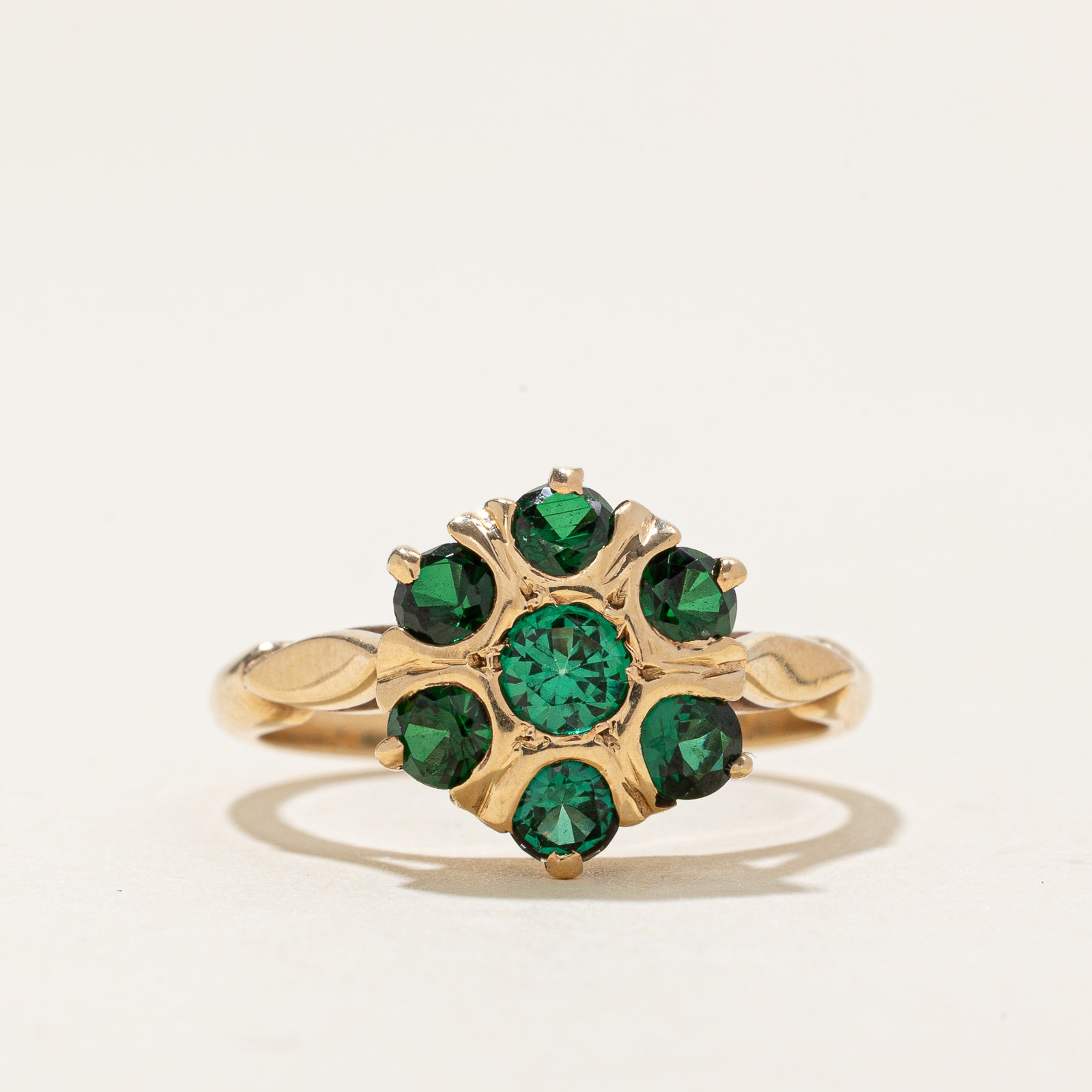 Synthetic Spinel Cluster Ring | 0.34ctw | SZ 6