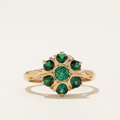 Synthetic Spinel Cluster Ring | 0.34ctw | SZ 6
