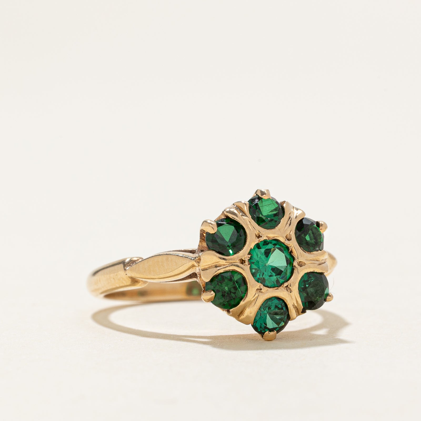 Synthetic Spinel Cluster Ring | 0.34ctw | SZ 6