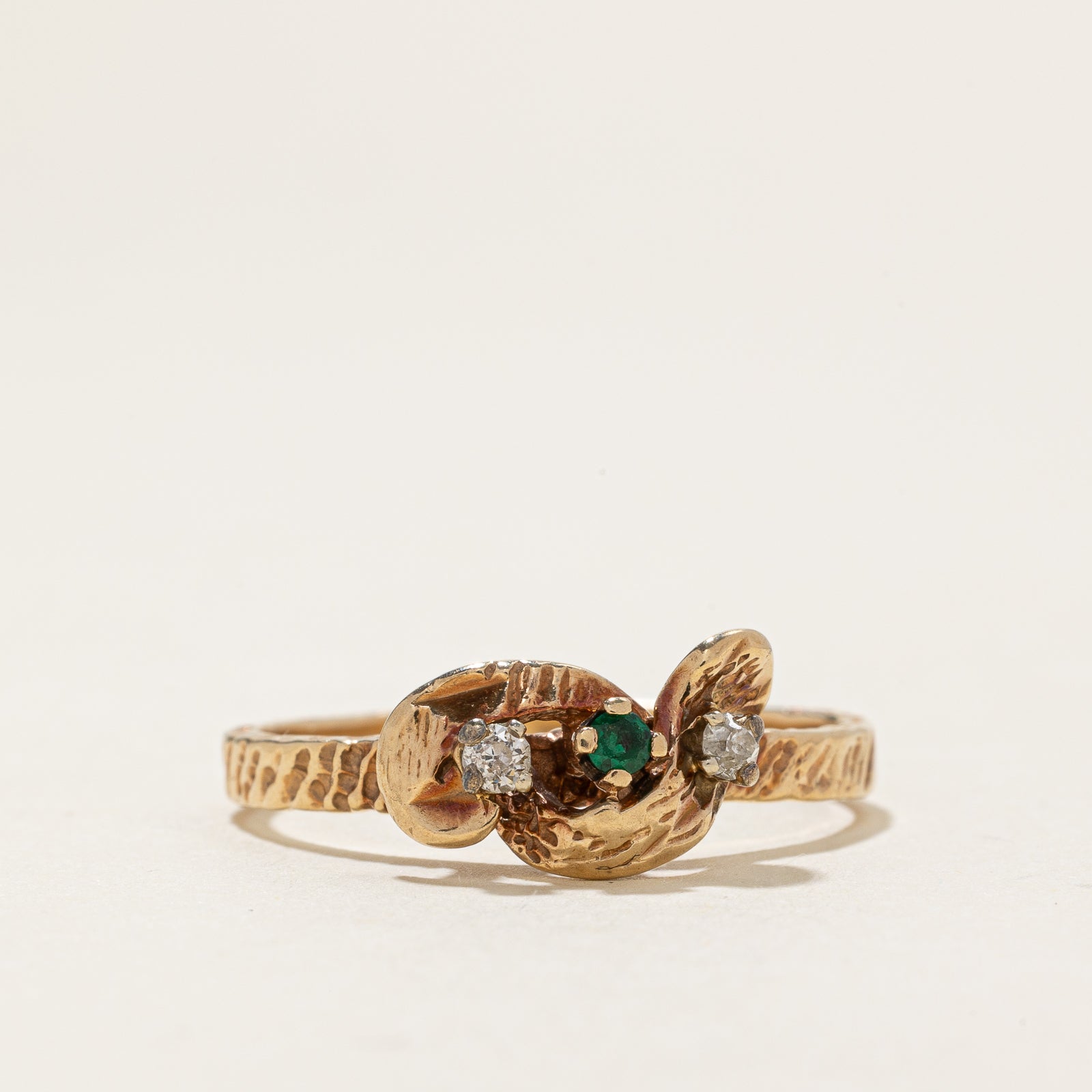 Diamond & Synthetic Spinel Ring | 0.08ctw, 0.04ct | SZ 9