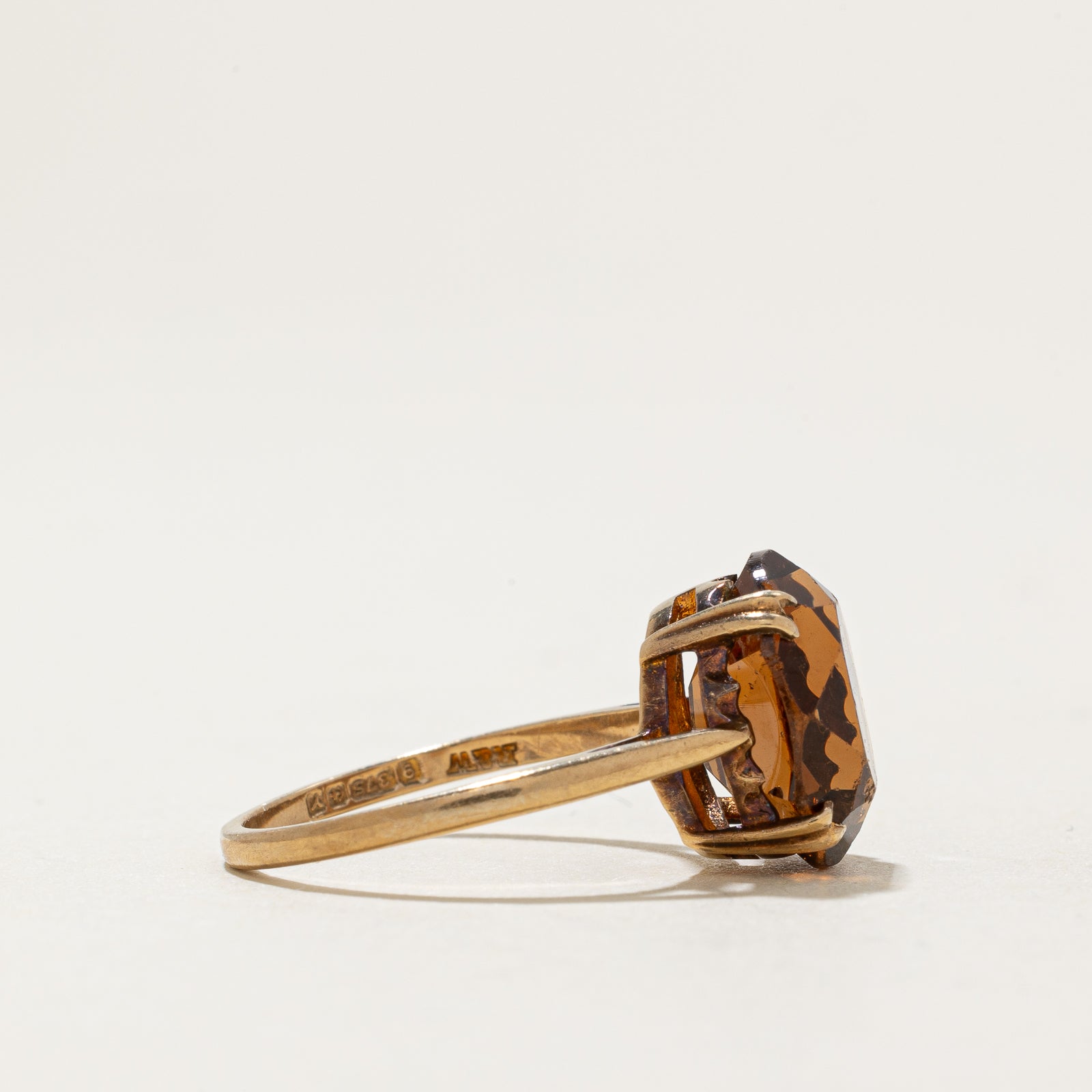 1973 Birmingham Solitaire Pasté Glass Ring | 5.50ct | SZ 5.75
