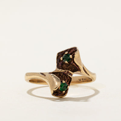 Synthetic Spinel Bypass Ring | 0.05ctw | SZ 4.5