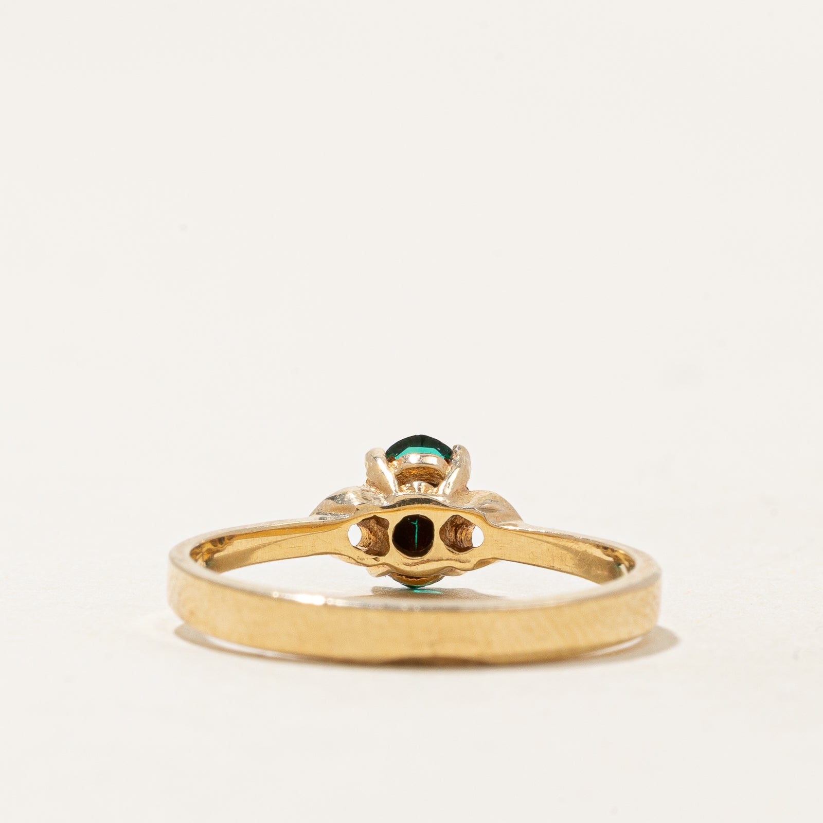 Solitaire Green Paste Ring | 0.44ct | SZ 5.5