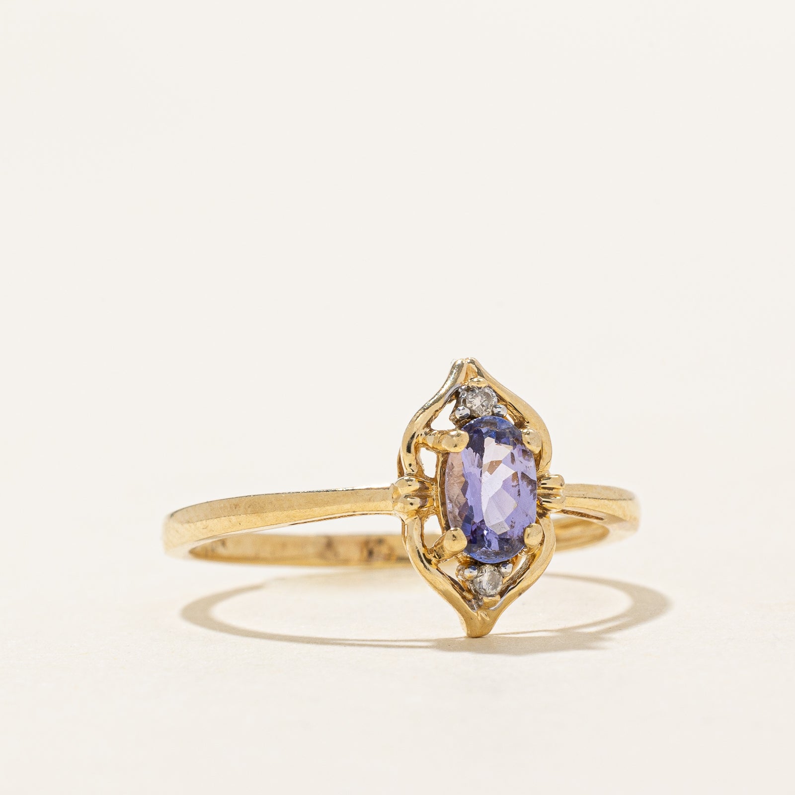 Tanzanite & Diamond Ring | 0.45ct | 0.02ctw | SZ 8
