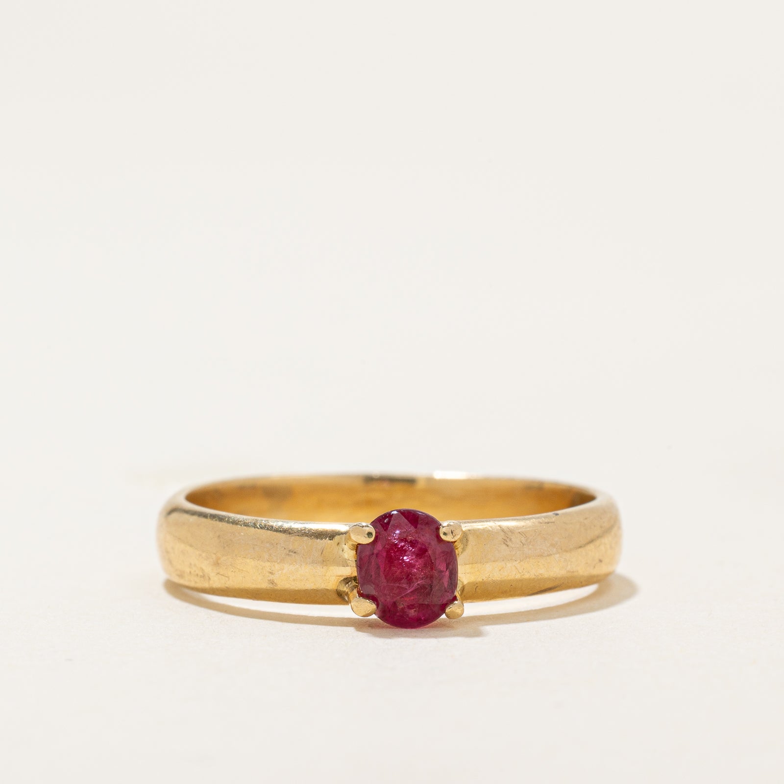 Solitare Ruby Ring | 0.50ct | SZ 8.5