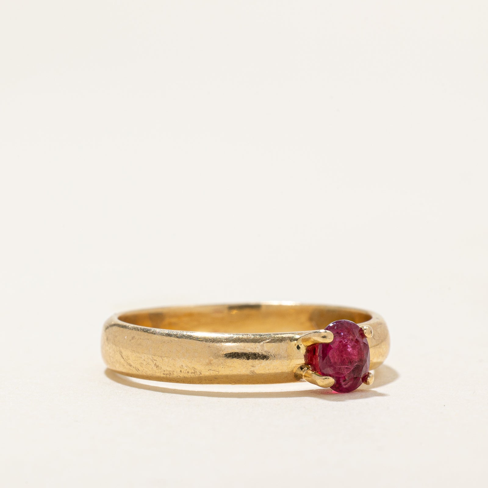 Solitare Ruby Ring | 0.50ct | SZ 8.5