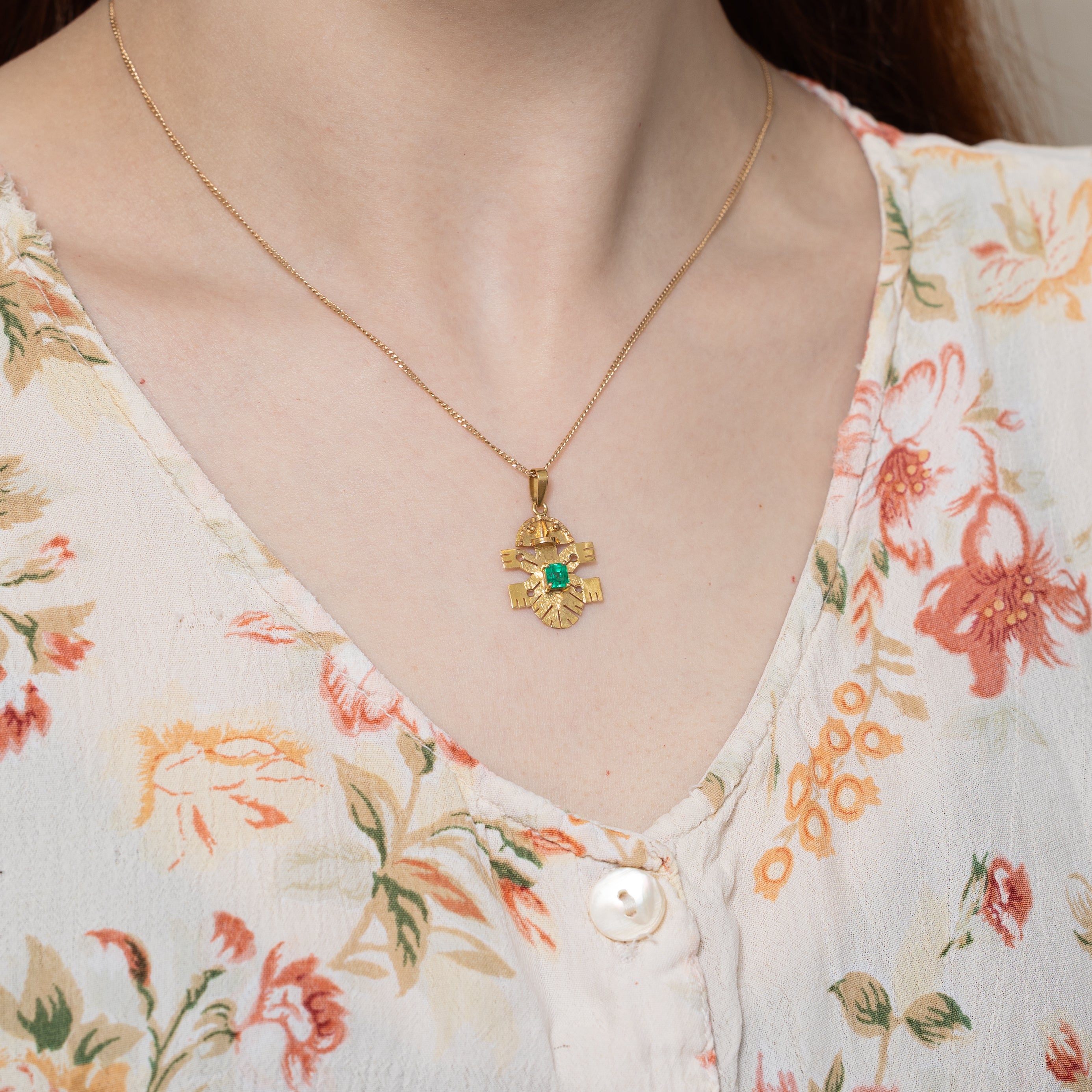 Emerald Inca Pendant | 0.50ct