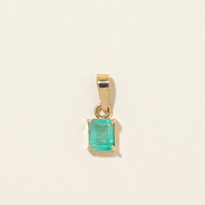 Solitaire Emerald Pendant | 0.80ct