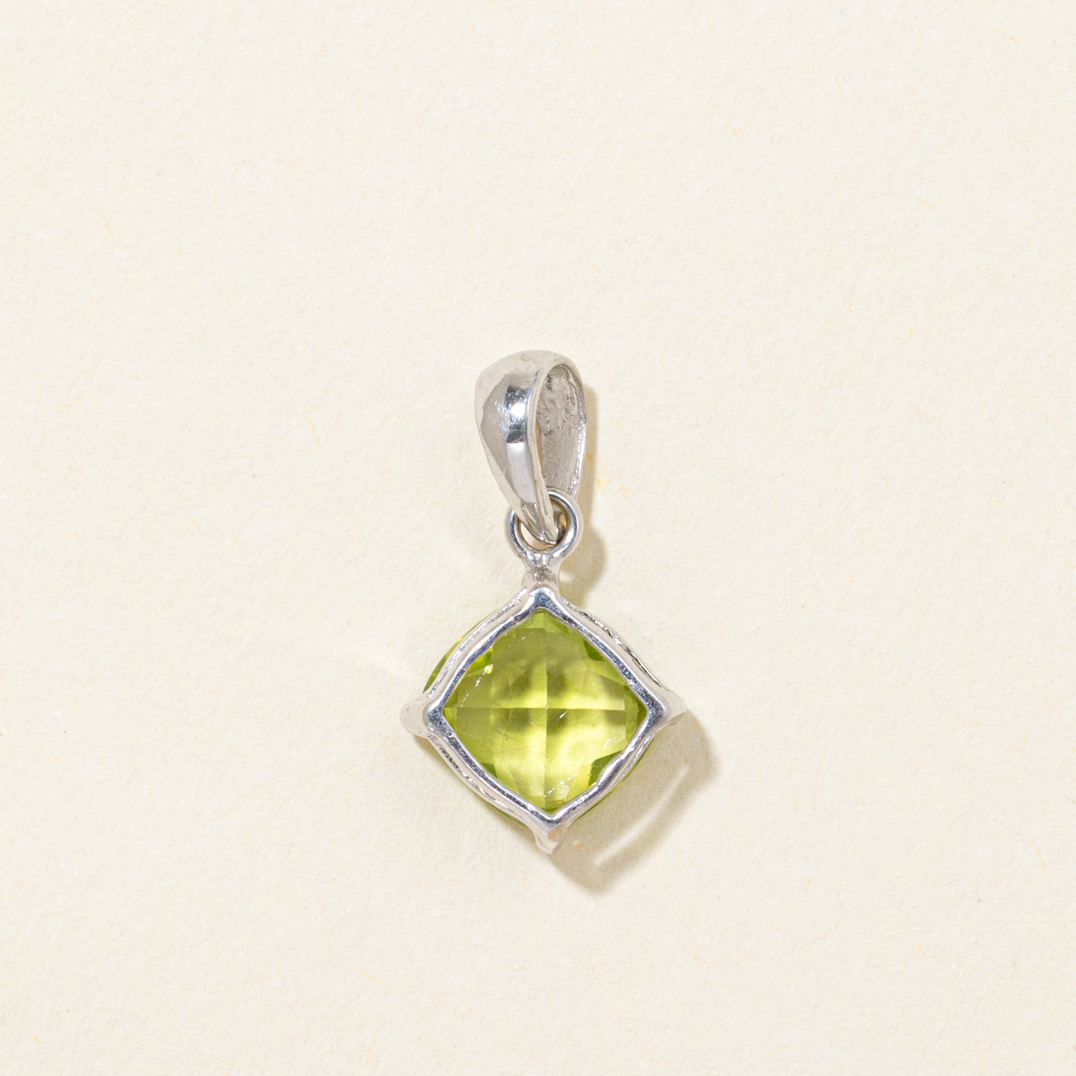 Square Cut Peridot Pendant | 1.70ct