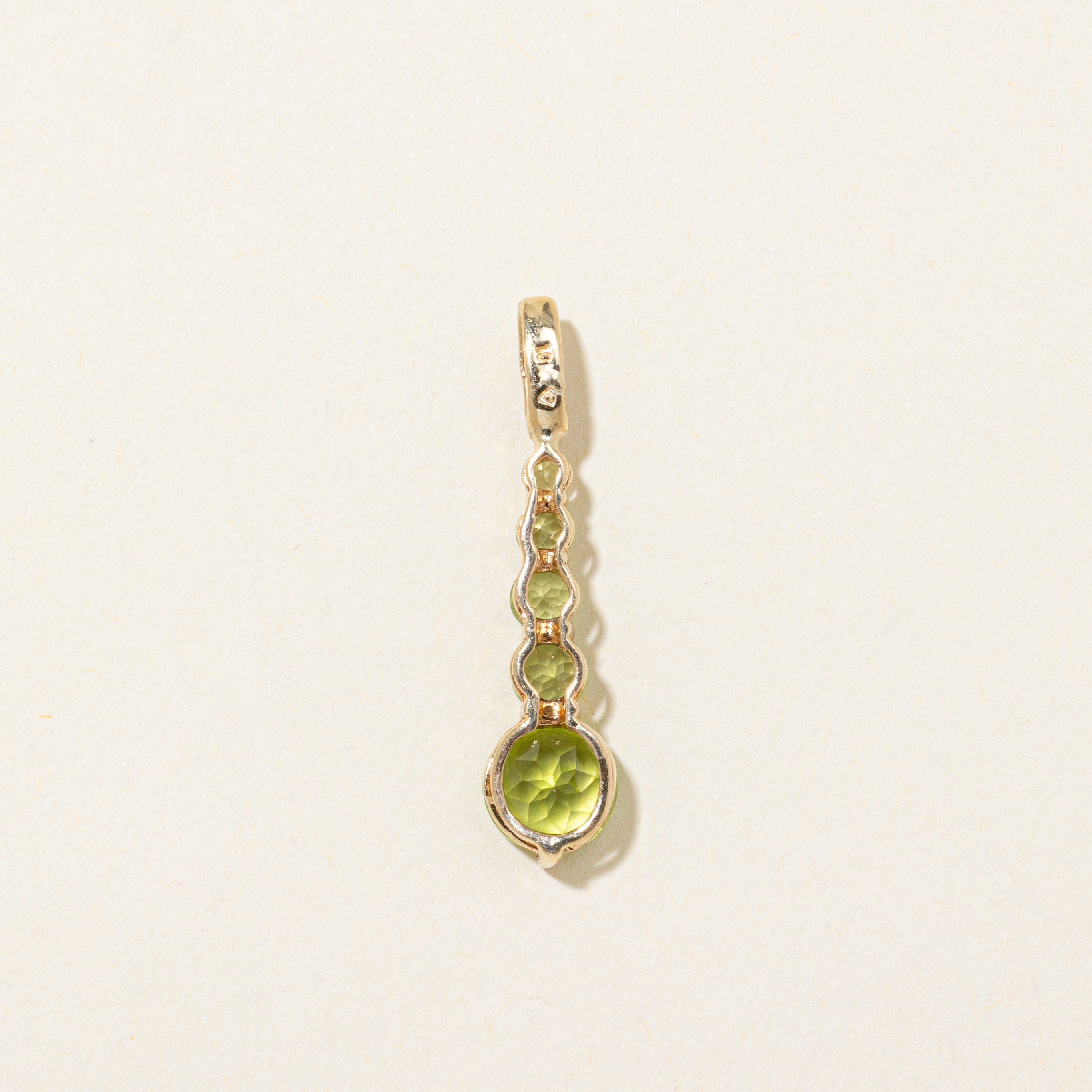 Peridot & Diamond Journey Pendant | 1.60ctw, 0.02ctw