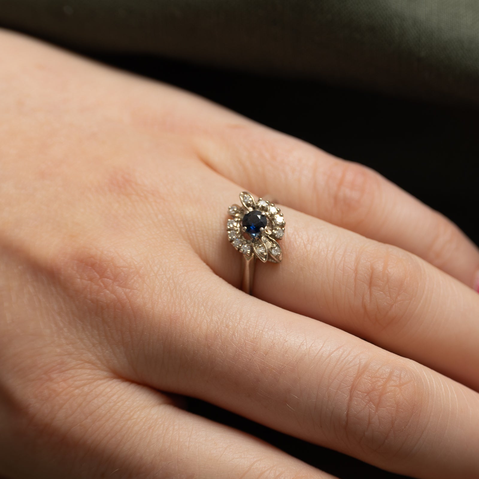 Sapphire & Diamond Ring | 0.28ct, 0.12ctw | SZ 7