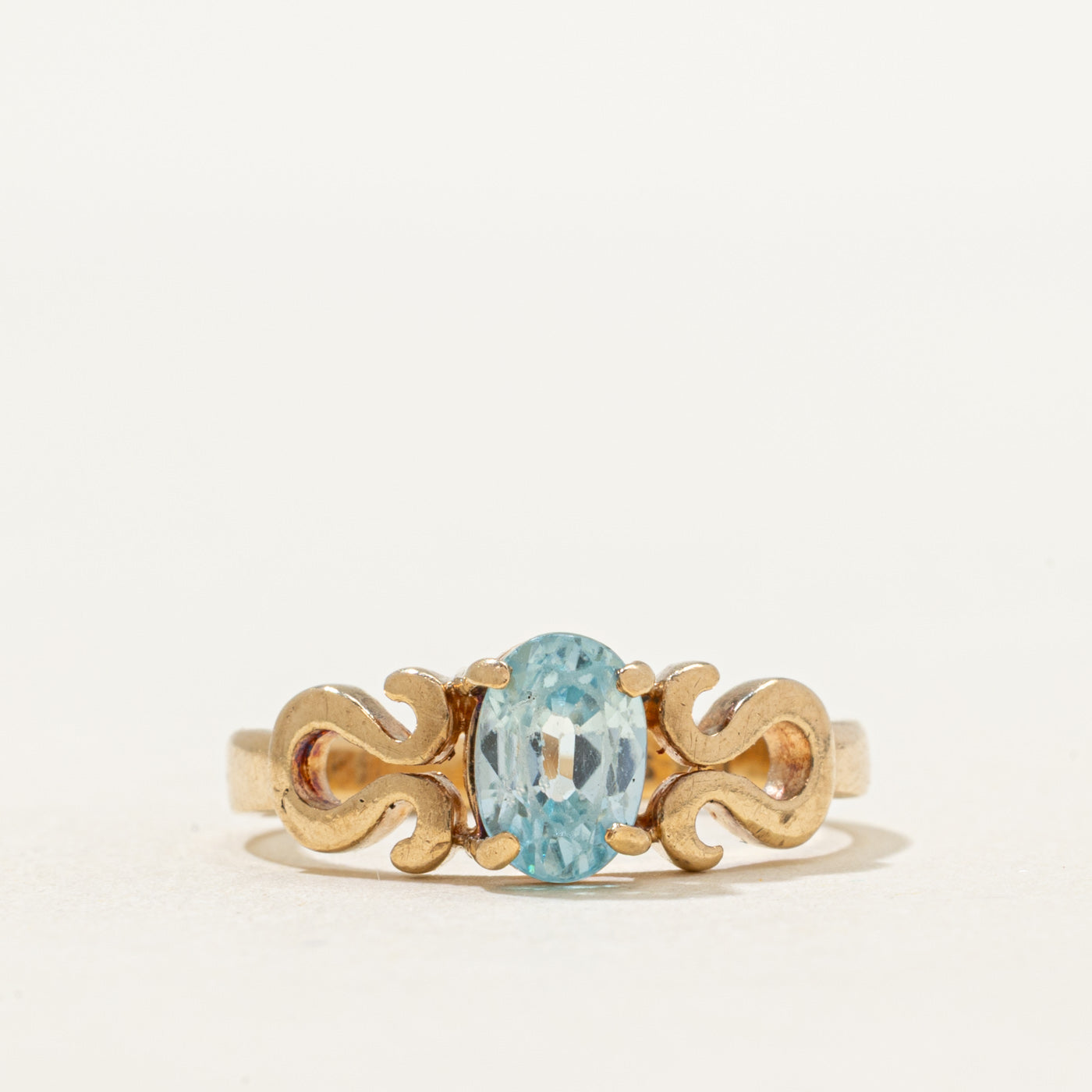 Solitaire Blue Zircon Ring | 1.40ct | SZ 5.5