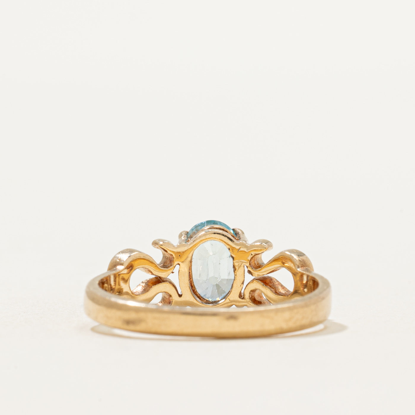 Solitaire Blue Zircon Ring | 1.40ct | SZ 5.5