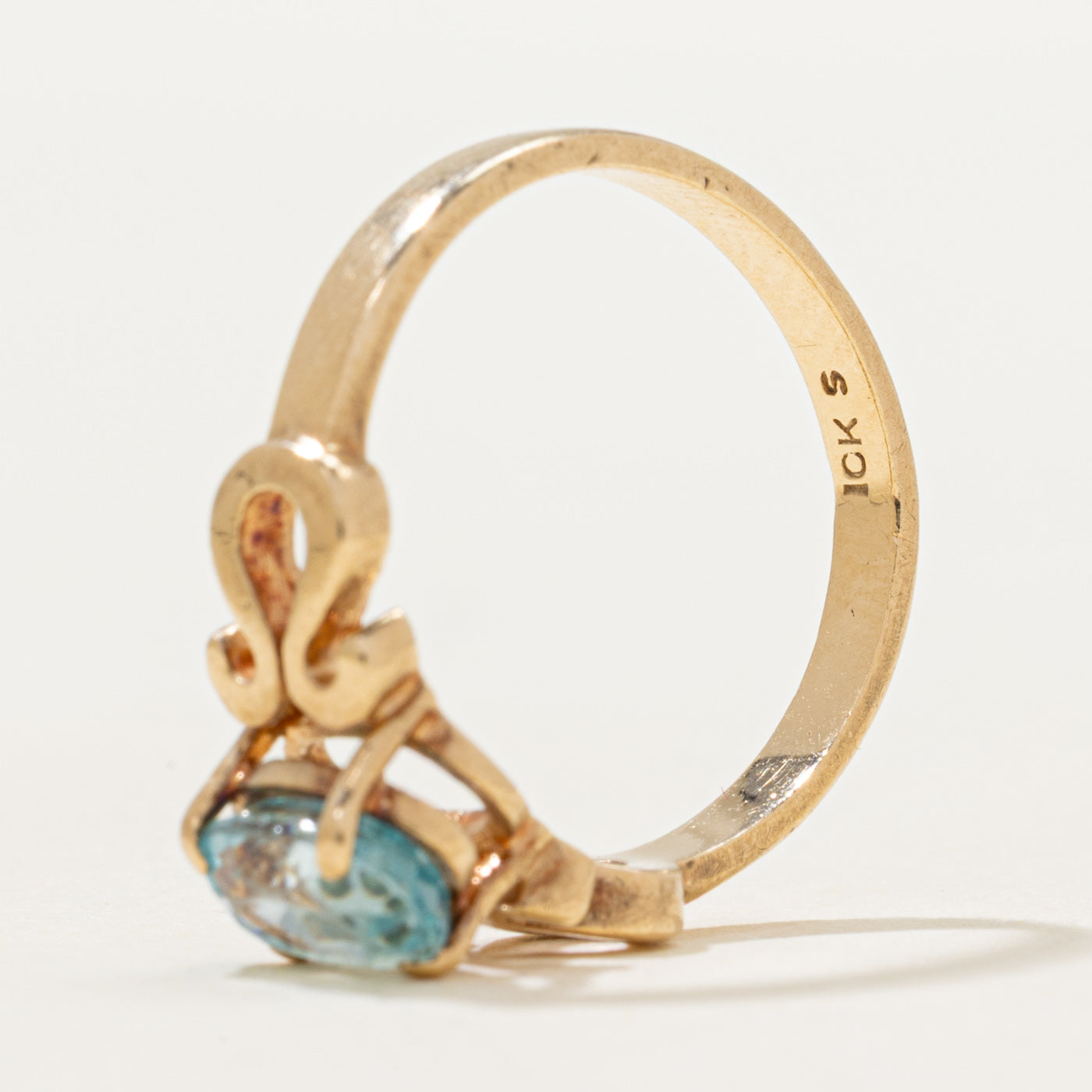 Solitaire Blue Zircon Ring | 1.40ct | SZ 5.5