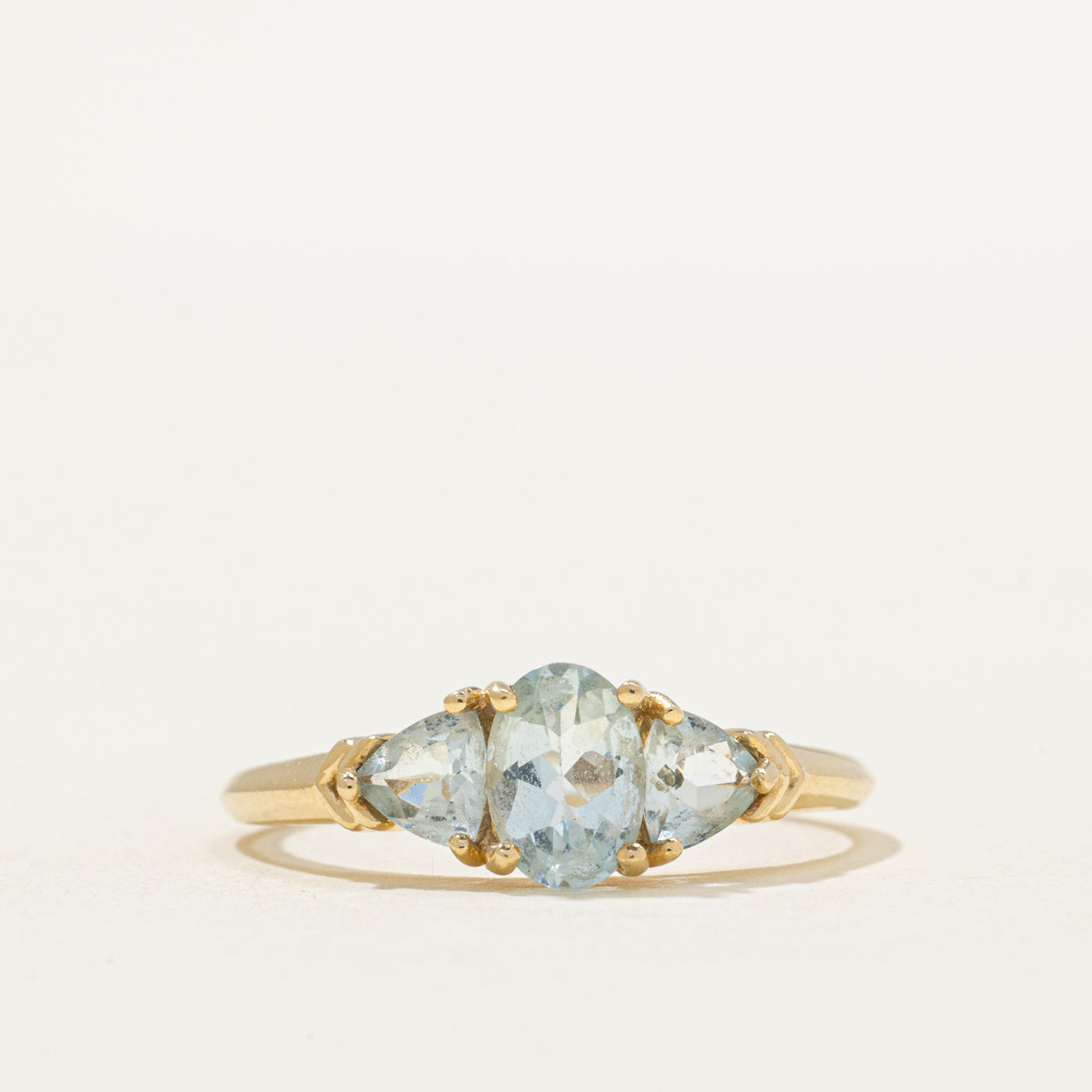 Three Stone Aquamarine Ring | 1.00ctw | SZ 9