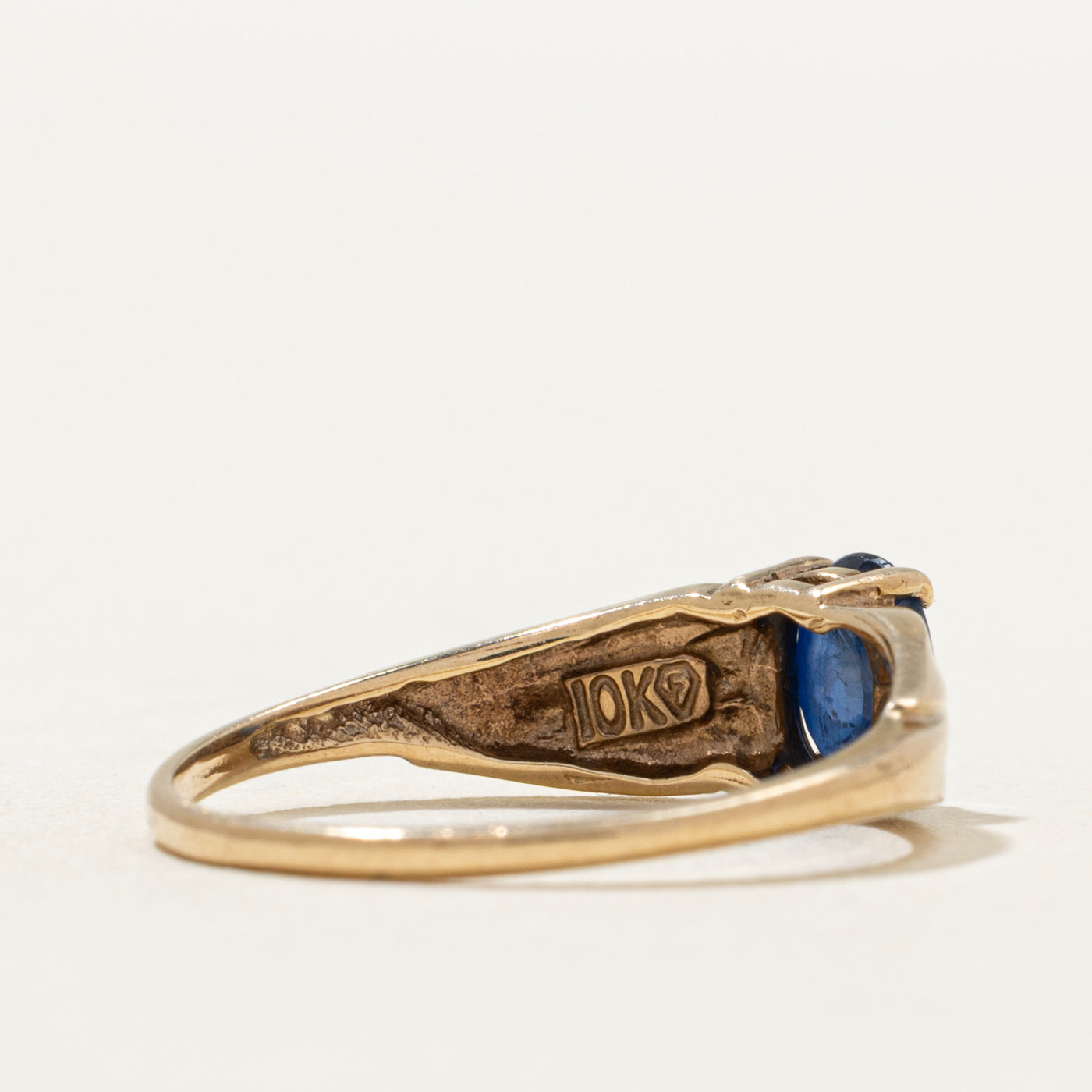 Bague solitaire en saphir rainuré | 0,50 ct | Taille 6,75