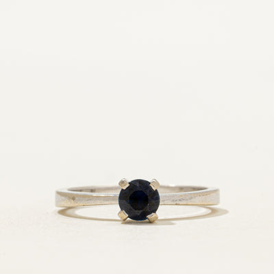 Ukrainian Hallmarked Solitaire Sapphire Ring | 0.55ct | SZ 6.5