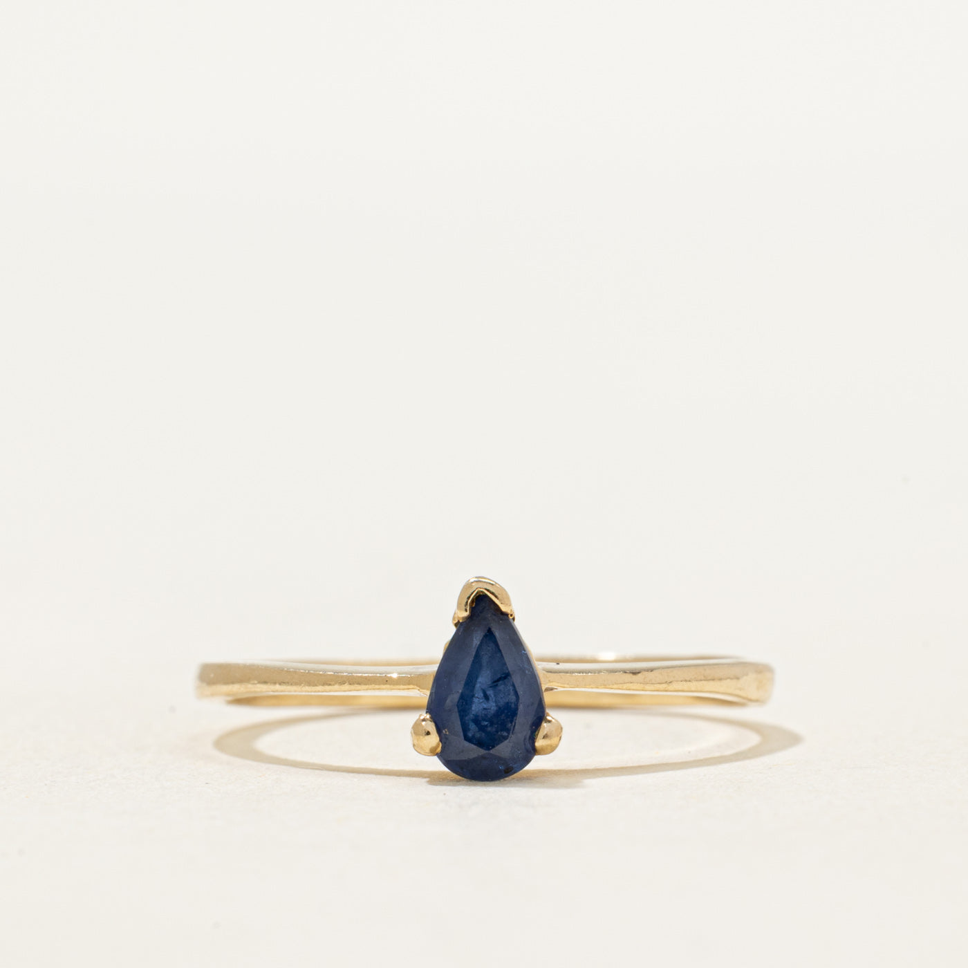 Bague saphir taille poire | 0,46 ct | Taille 7