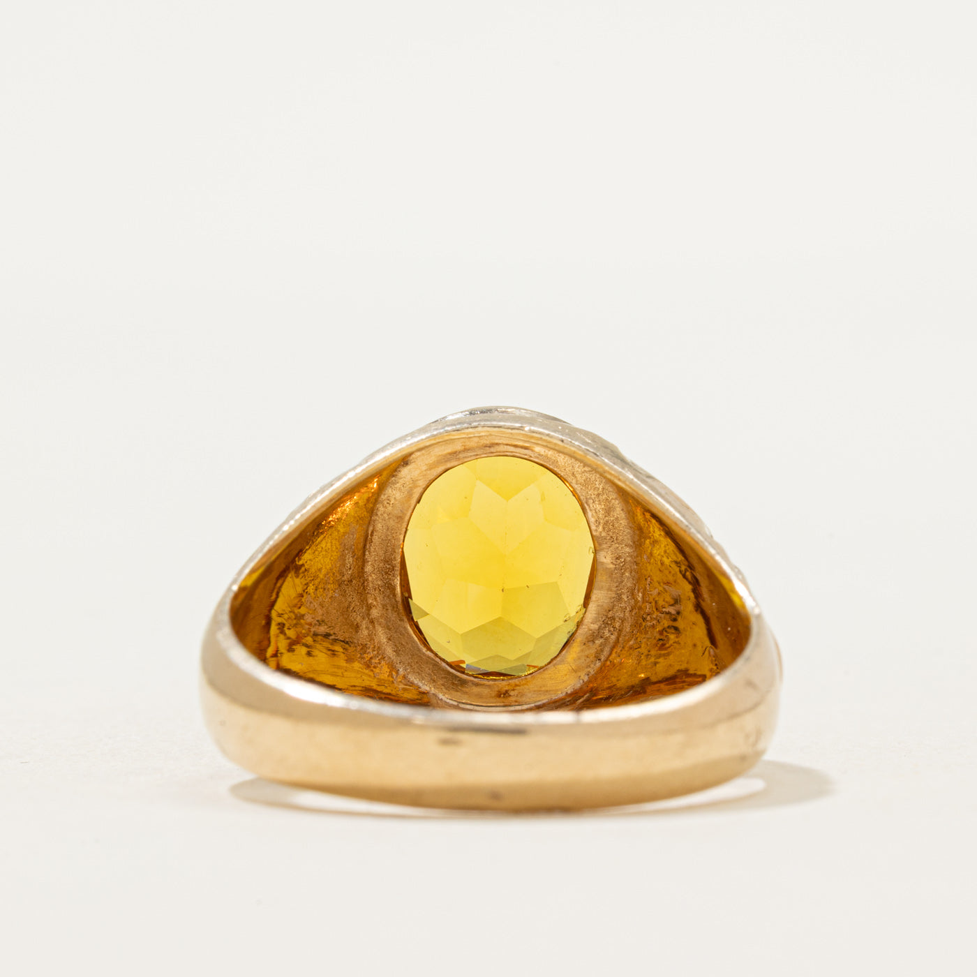 Synthetic Yellow Sapphire Cocktail Ring | 5.80ct | SZ 9.75