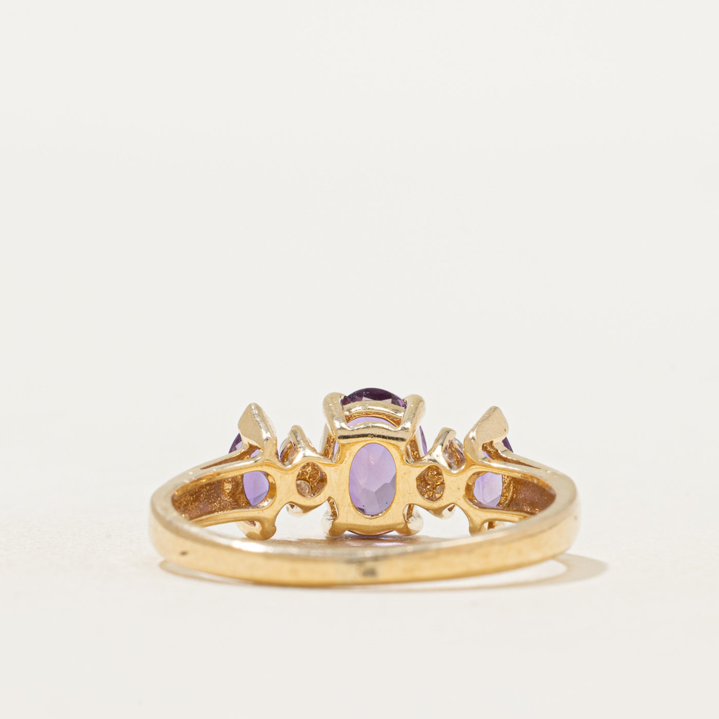Amethyst & Diamond Ring | 0.74ctw, 0.04ctw | SZ 5.75