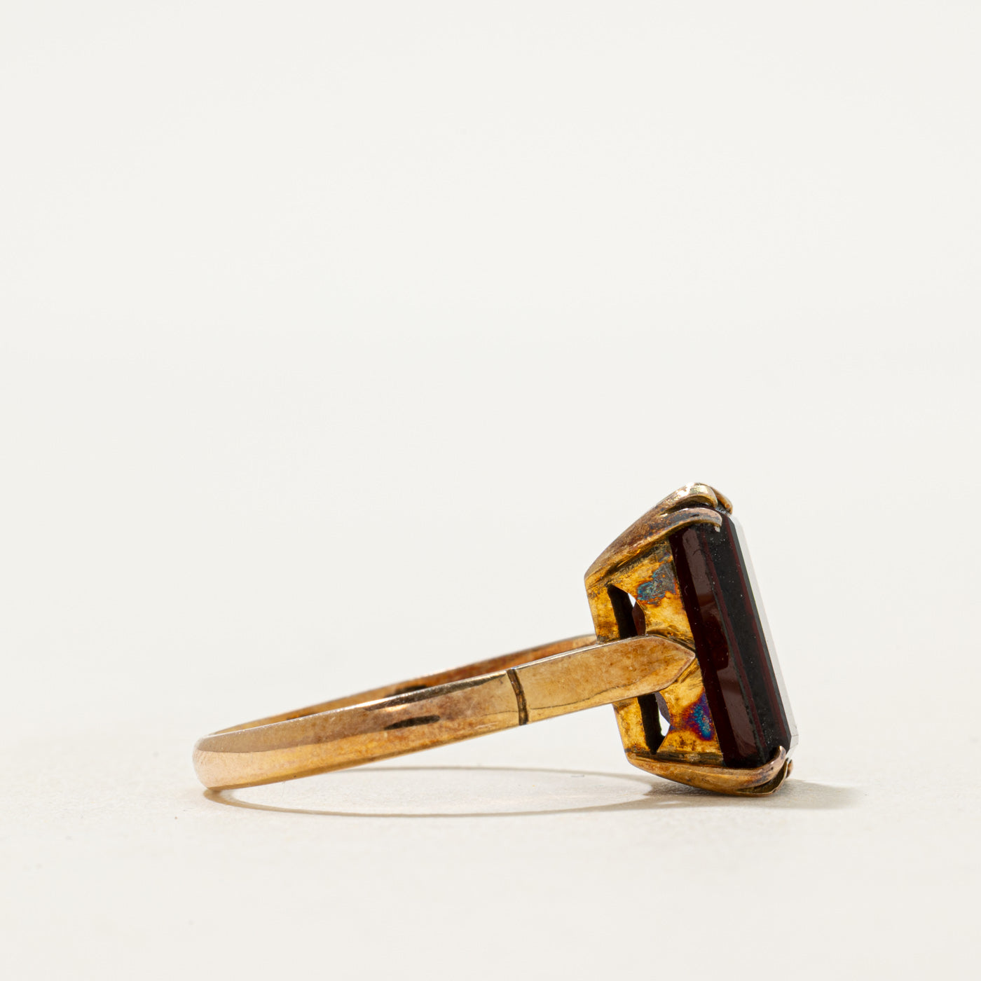 Bague en grenat taille émeraude | 5,00 ct | Taille 6,25