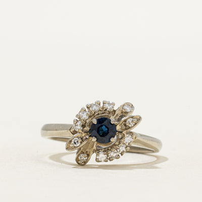 Sapphire & Diamond Ring | 0.28ct, 0.12ctw | SZ 7